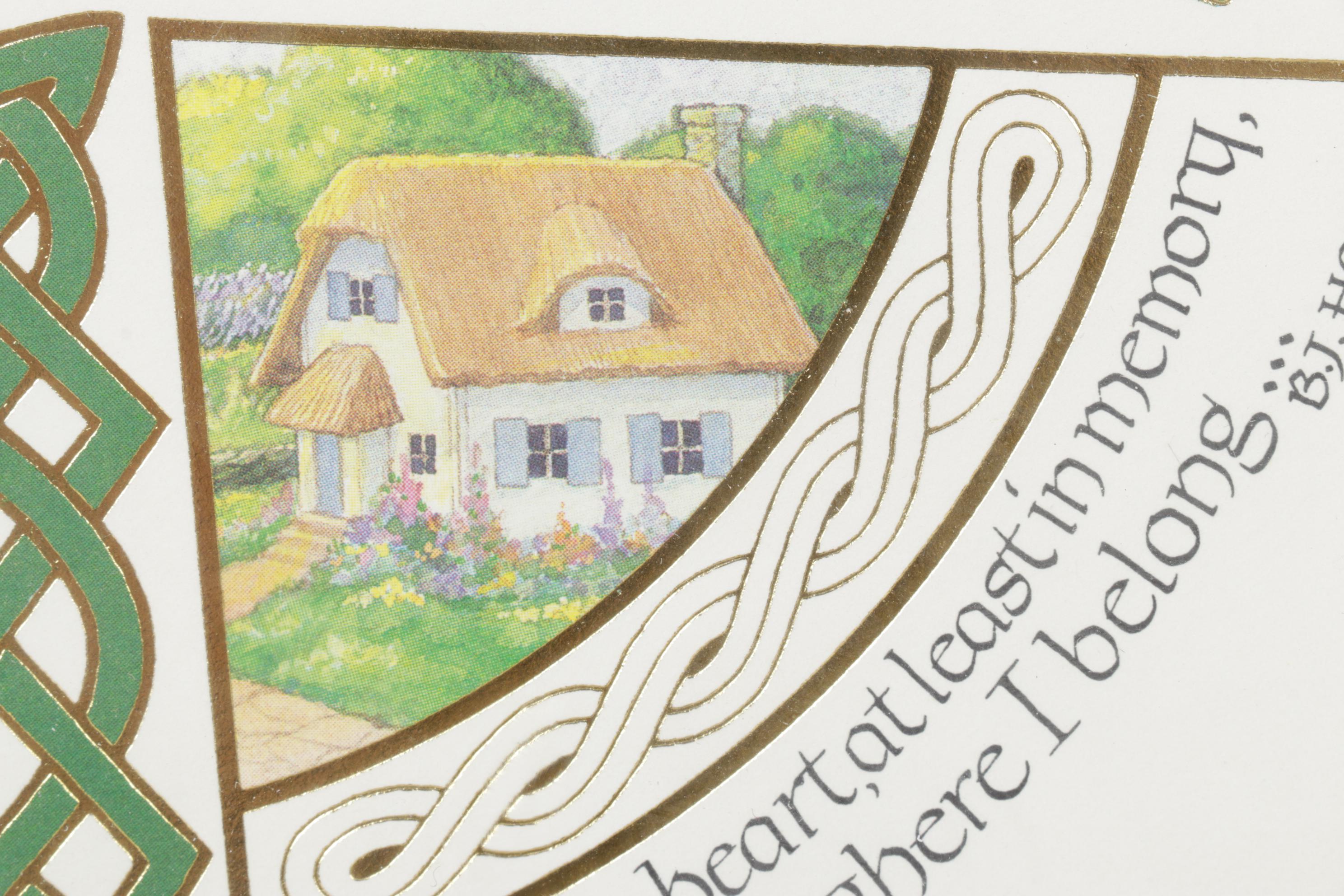 "Land of the Irish" Embossed Print