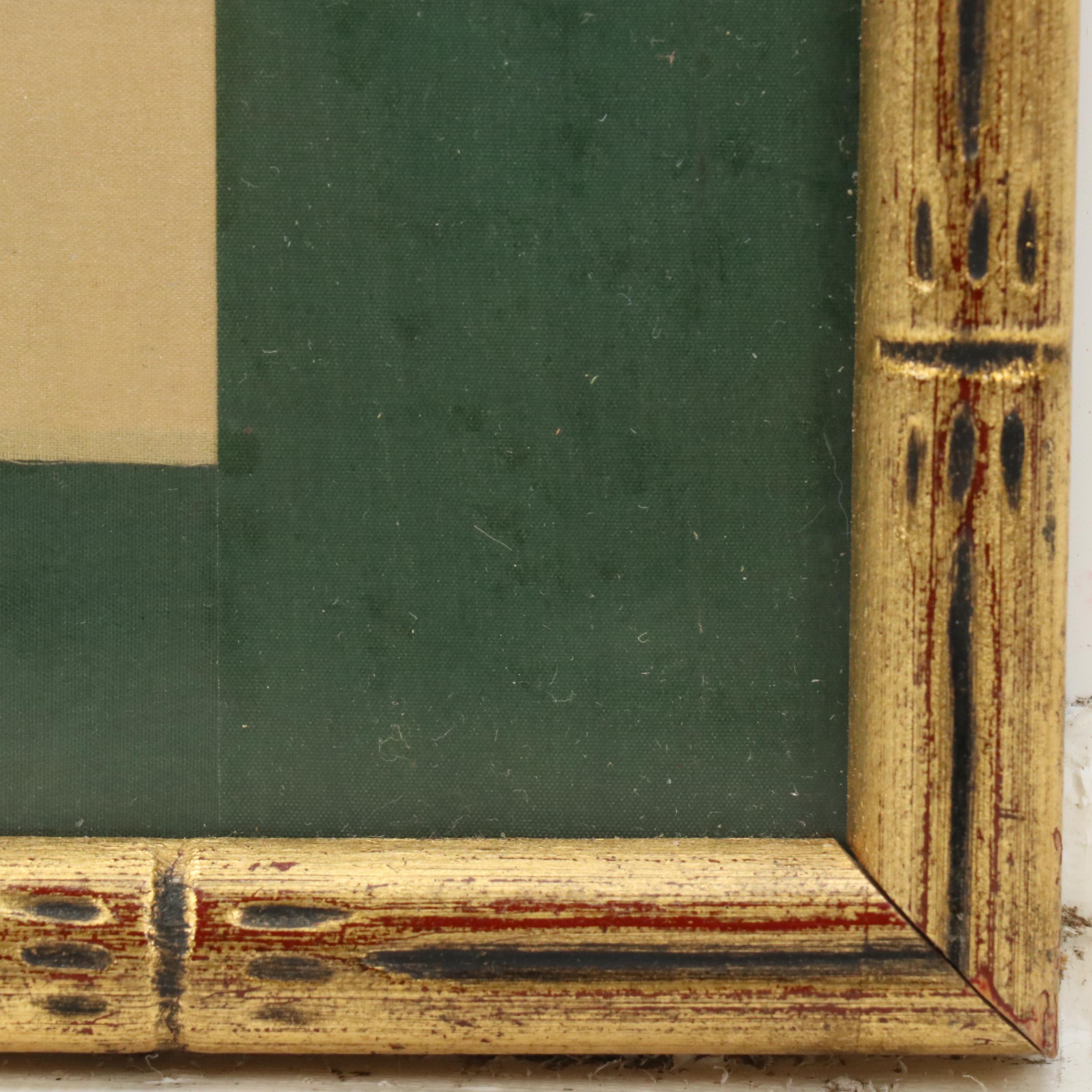 Chinese Coastal Landscape Ink Wash and Watercolor Painting