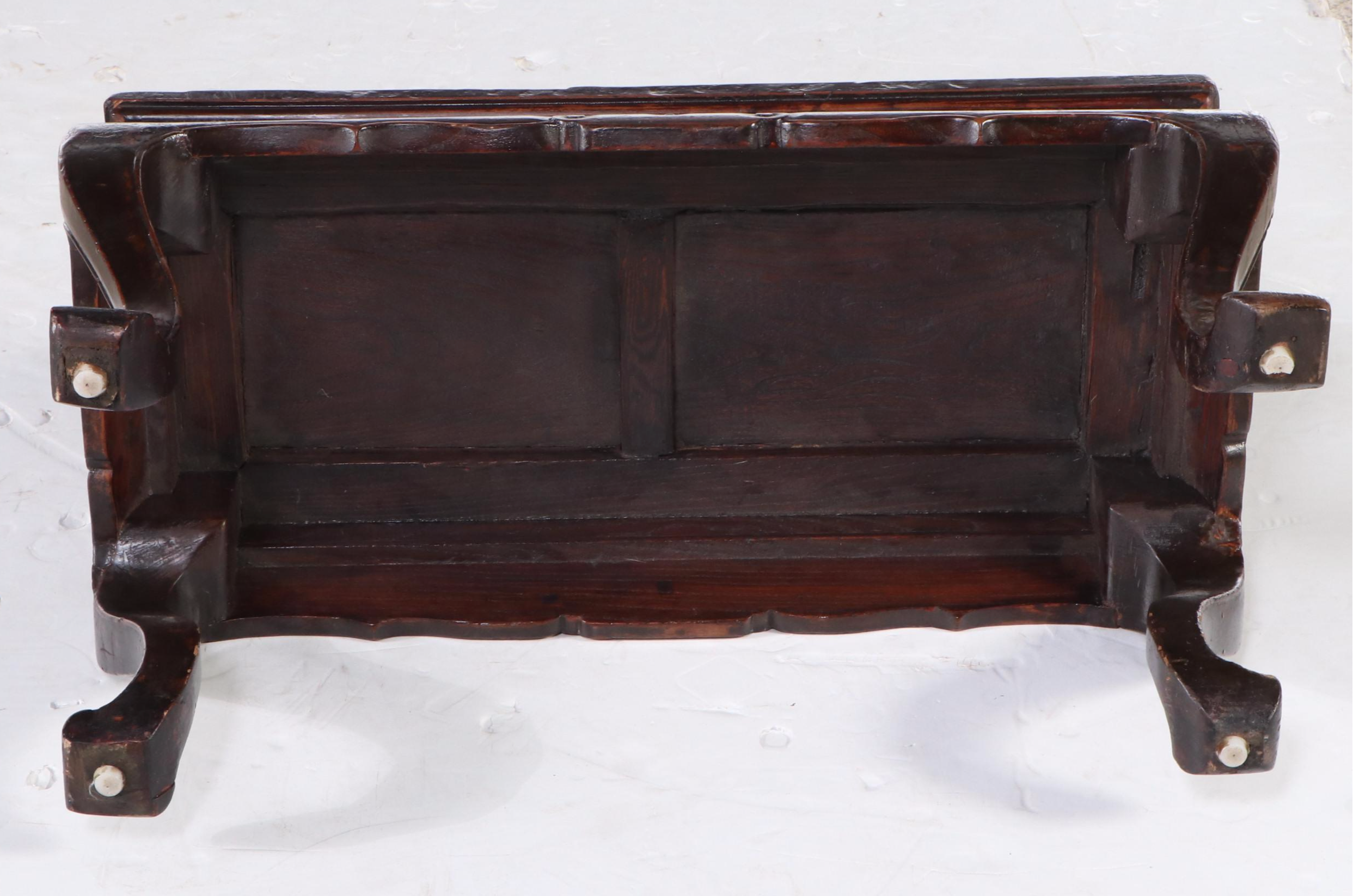 Chinese Elm Wood Tea Table