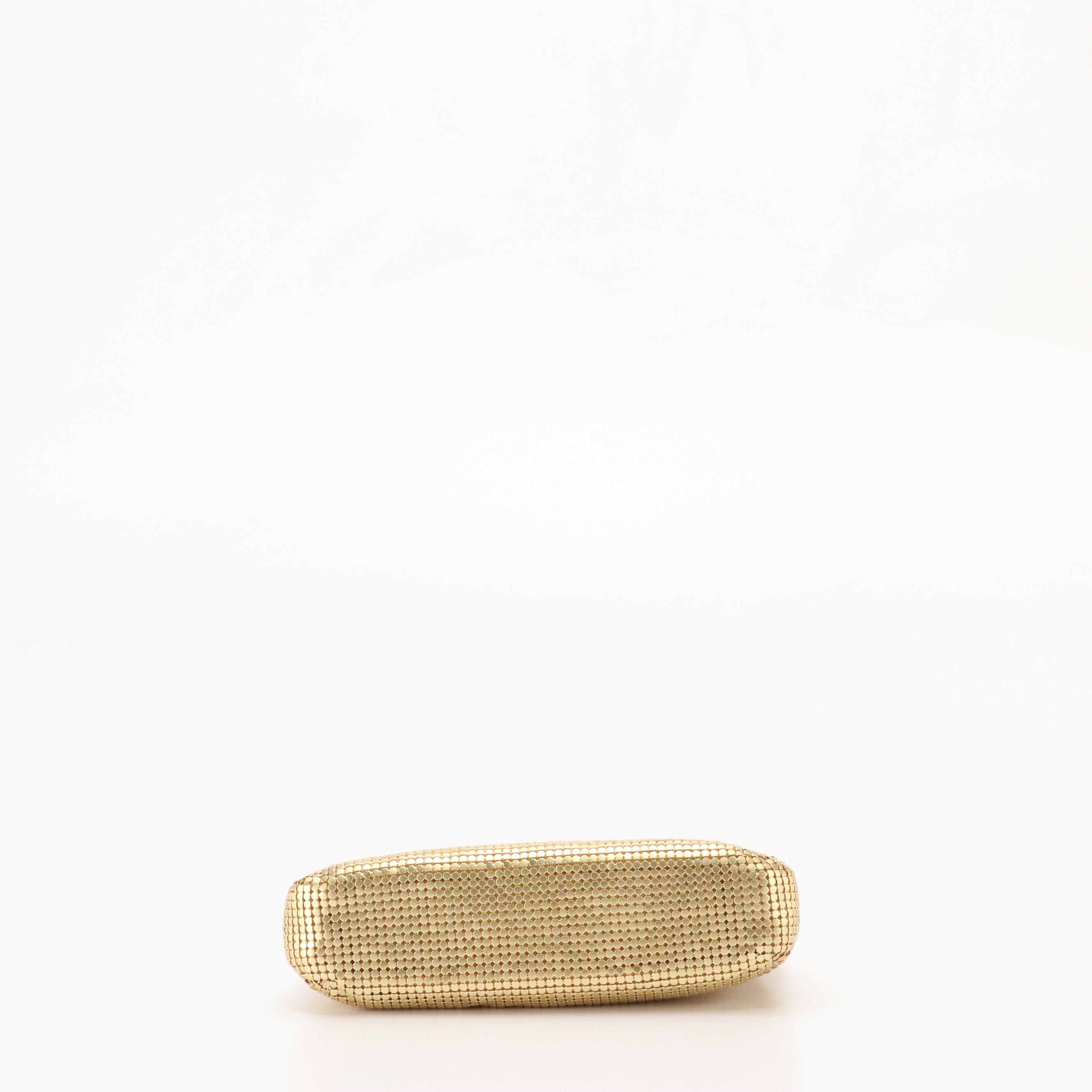 Whitening & Davis Gold Metal Mesh Handbag and Black Metal Mesh Crossbody