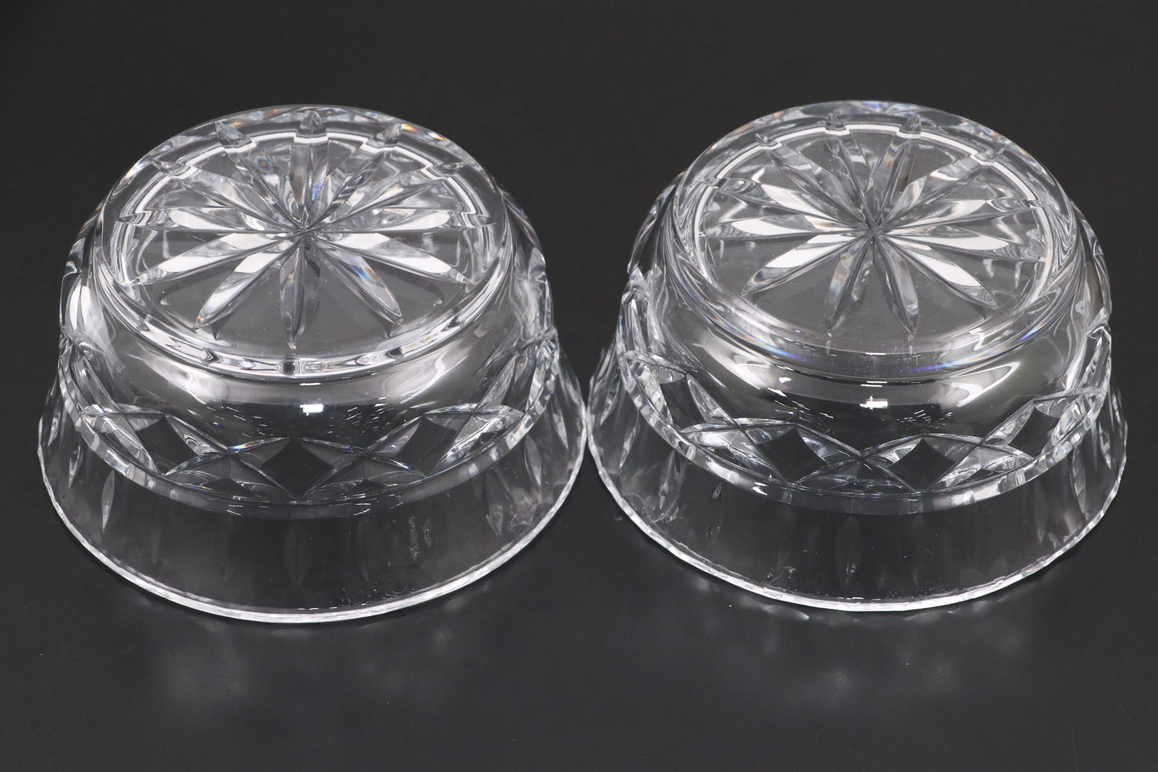 Tiffany, Orrefors and Galway "Rathmore" Crystal Glass Bowls