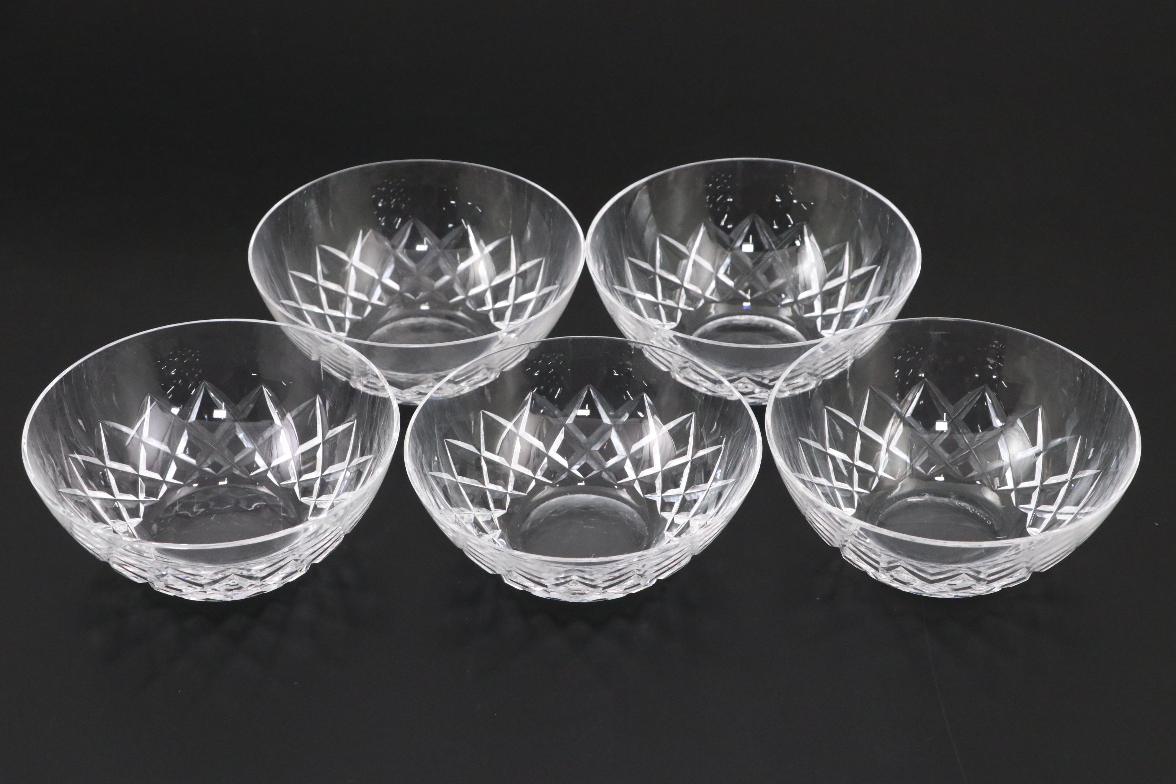 Tiffany, Orrefors and Galway "Rathmore" Crystal Glass Bowls