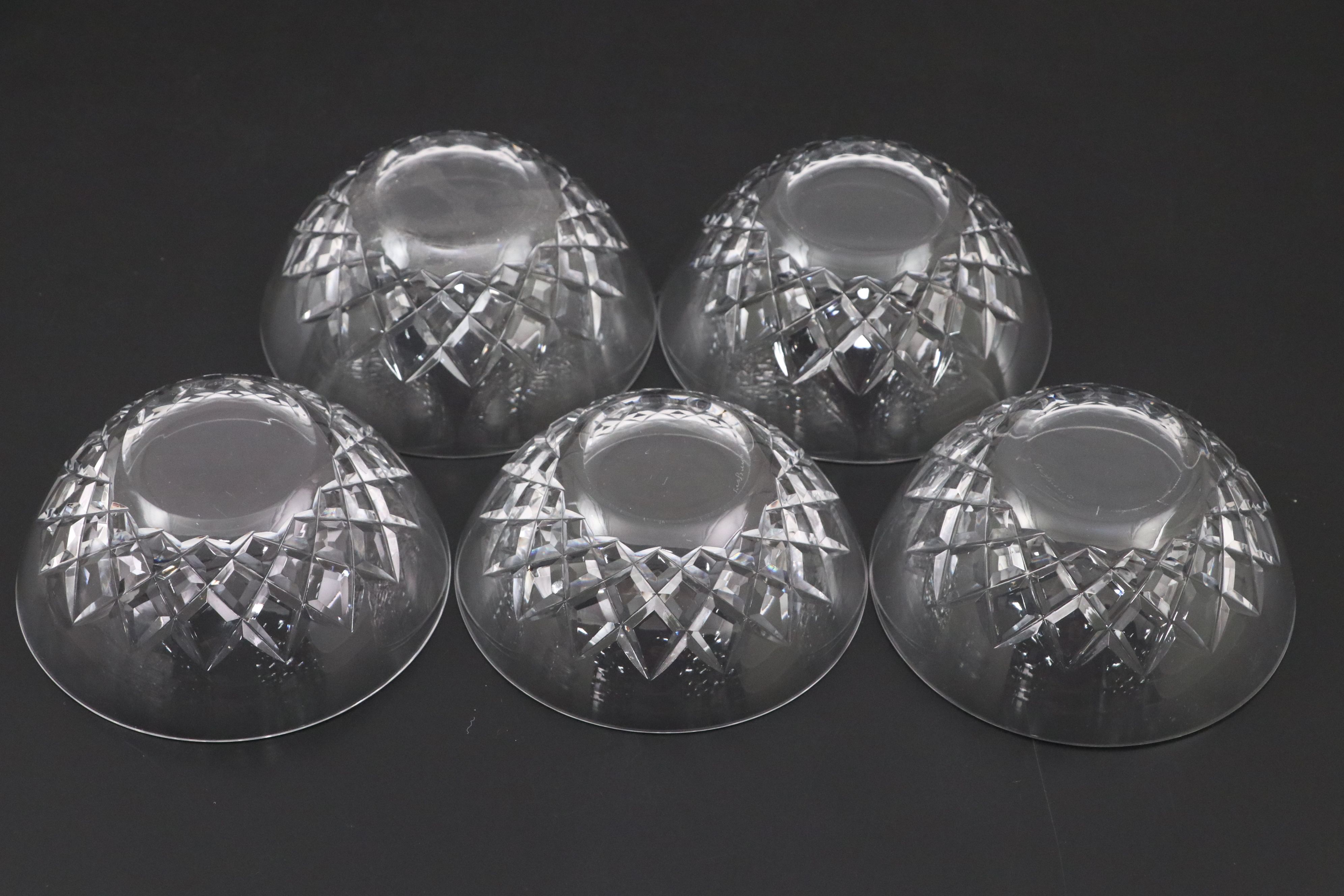 Tiffany, Orrefors and Galway "Rathmore" Crystal Glass Bowls