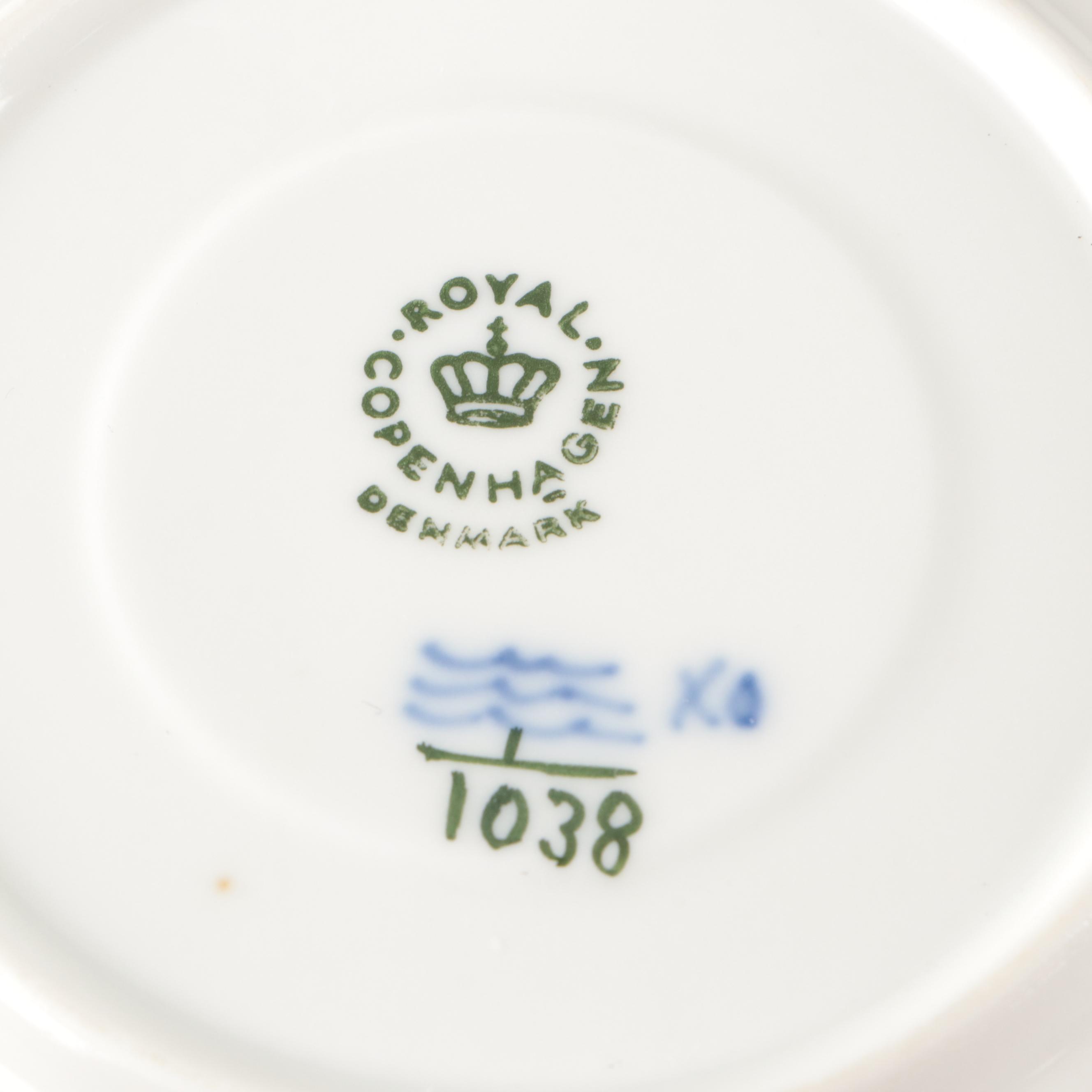 Royal Copenhagen Porcelain "Blue Flower" with "Fluted Lace" and Other Tableware