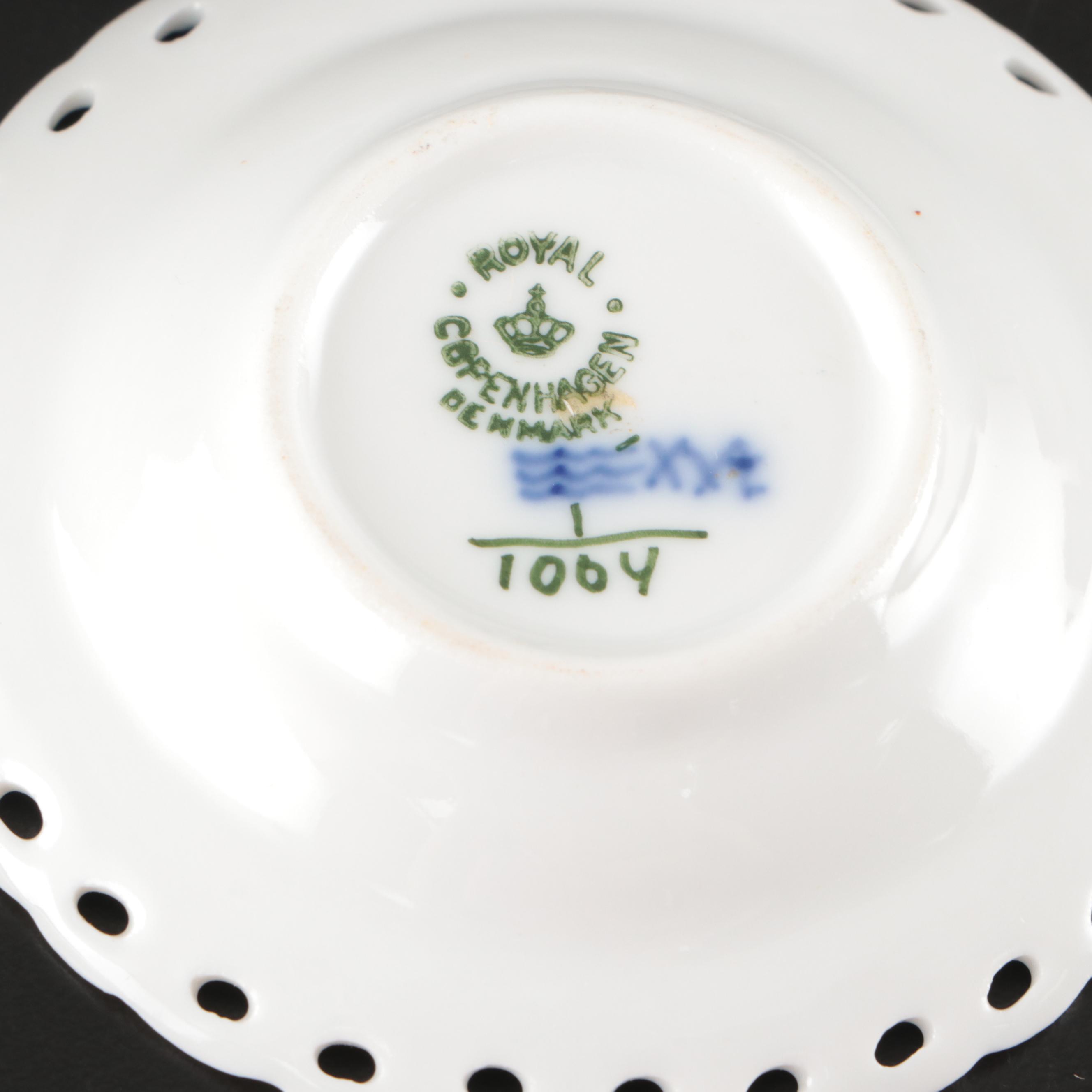 Royal Copenhagen Porcelain "Blue Flower" with "Fluted Lace" and Other Tableware