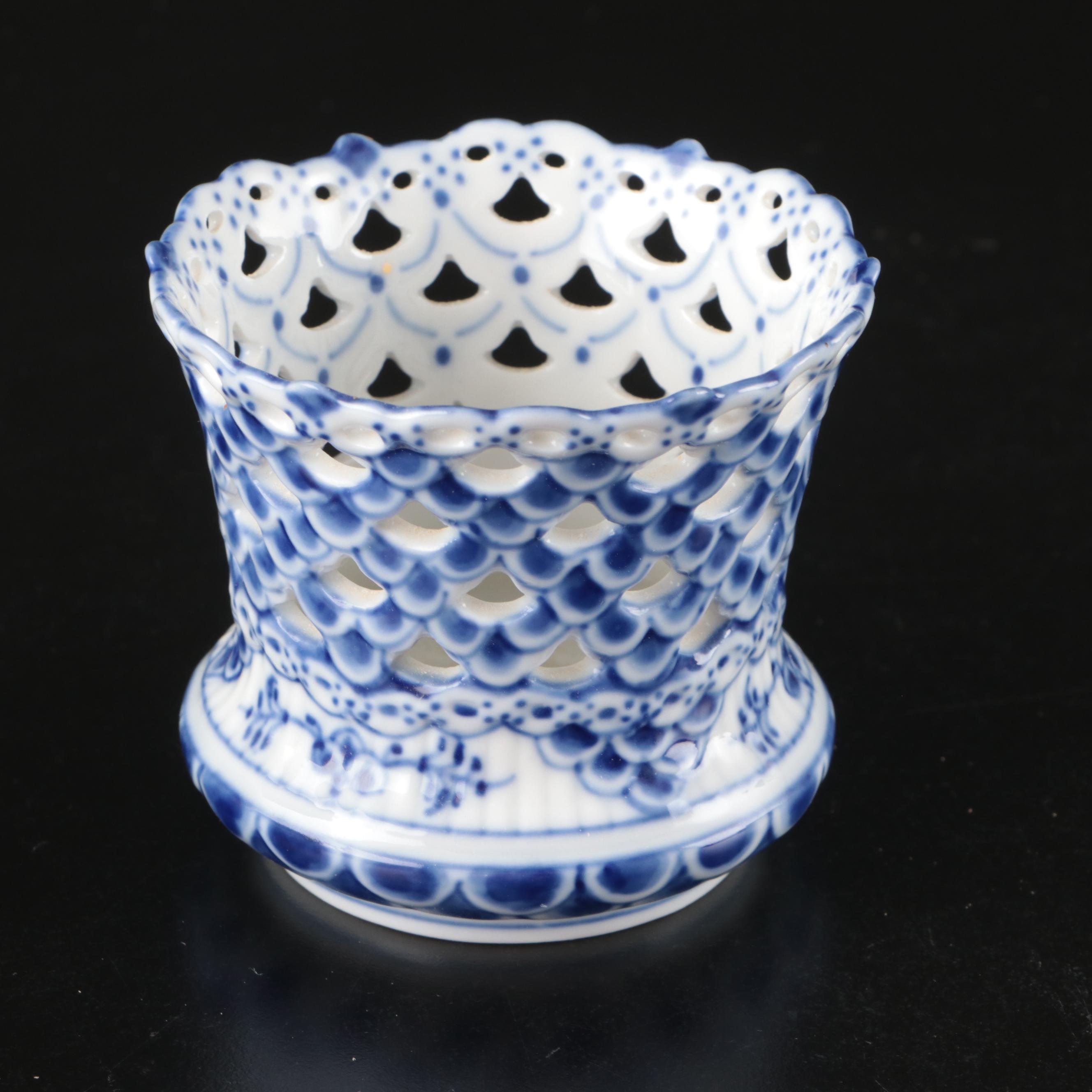 Royal Copenhagen Porcelain "Blue Flower" with "Fluted Lace" and Other Tableware