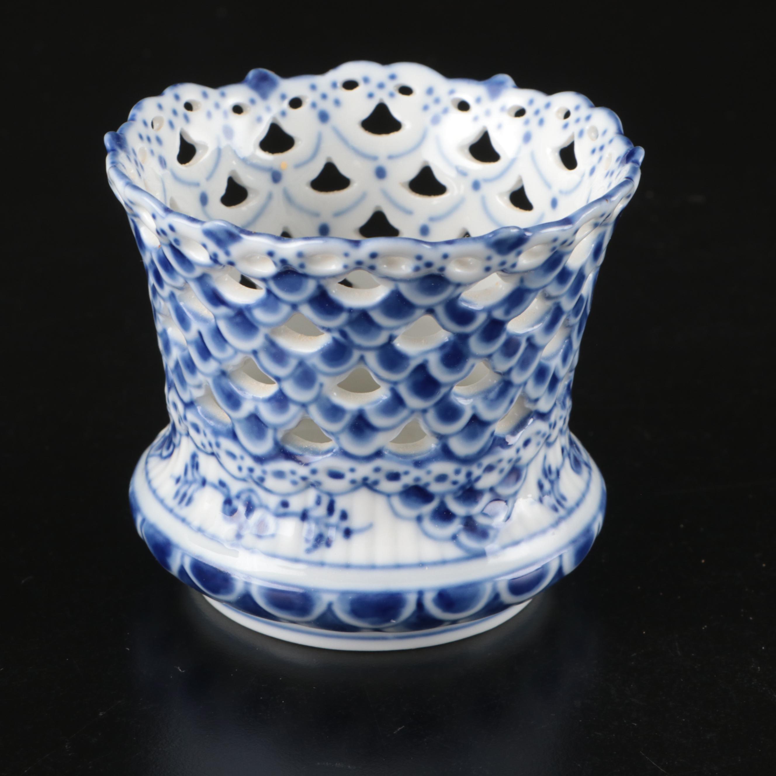 Royal Copenhagen Porcelain "Blue Flower" with "Fluted Lace" and Other Tableware