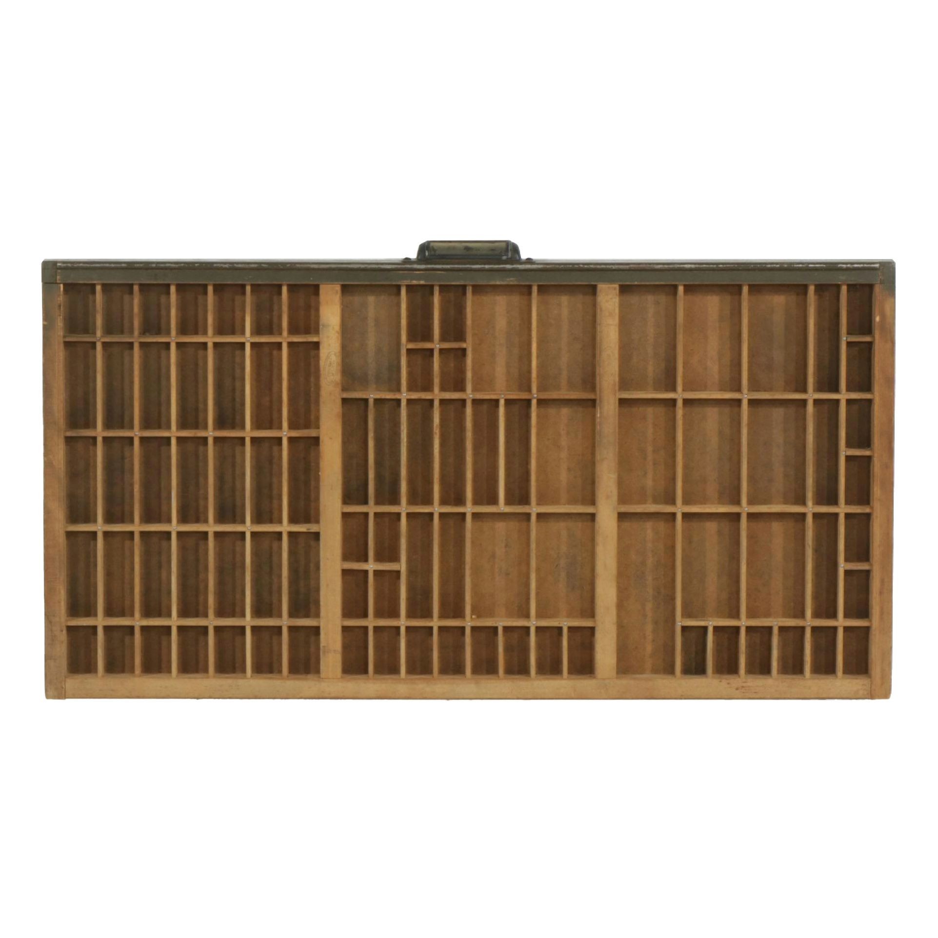 Thompson Cabinet Company Printer's Drawer, Early 20th Century