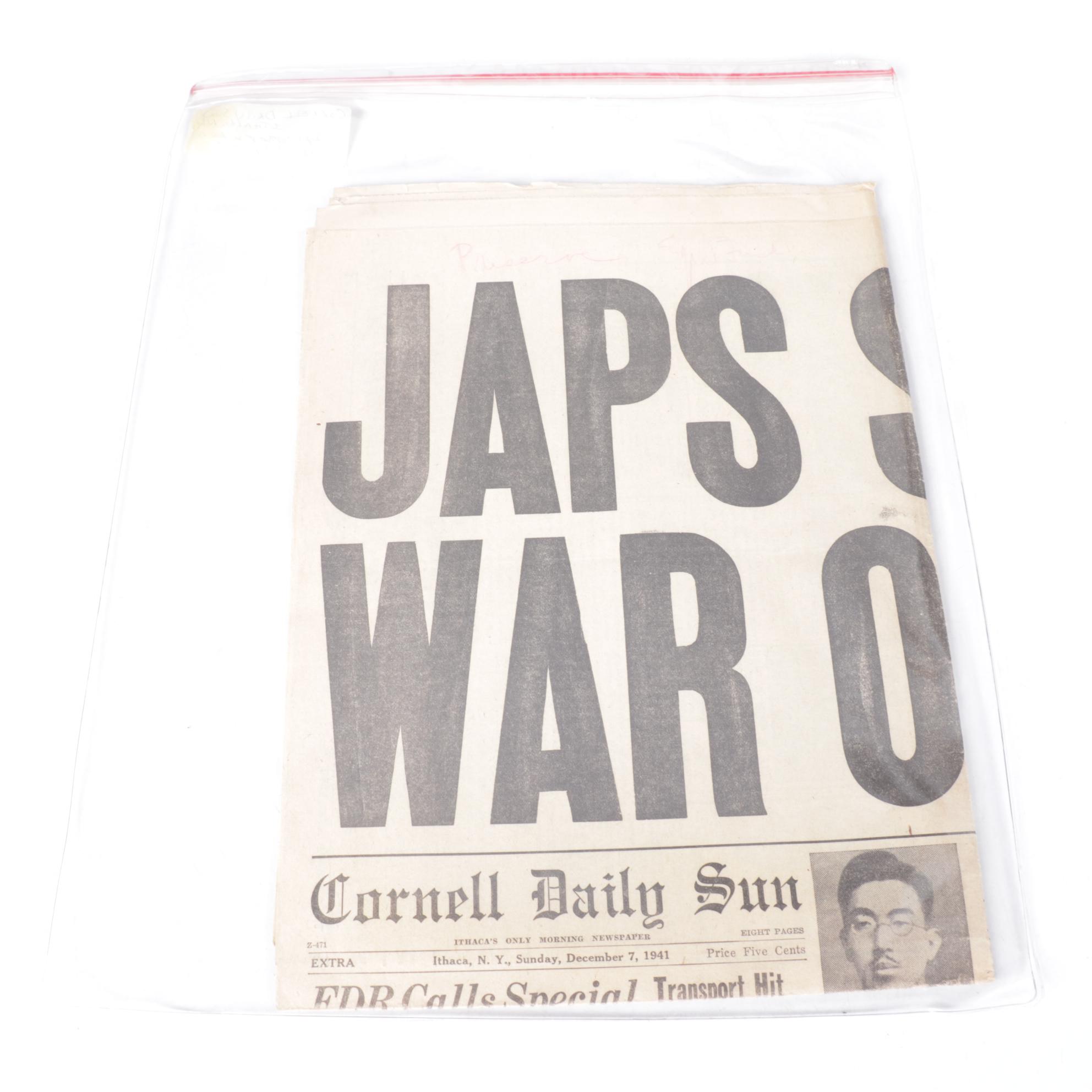 Pearl Harbor Attack & Other WW2 Pacific Theater  Headline Collections