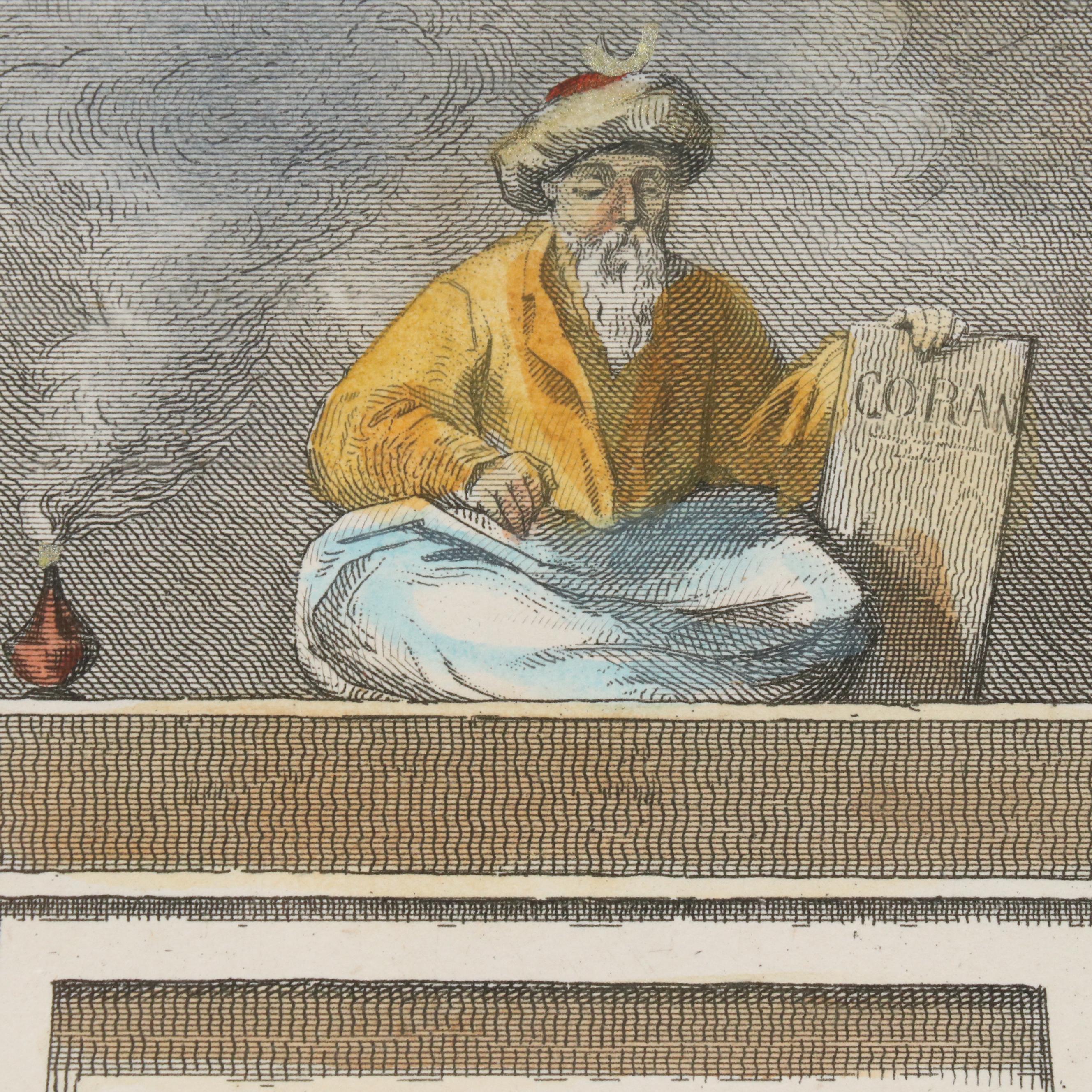 Hand-Painted Engraved Map "Afrique" After R. Bonheur and V. Levasseur, 1847