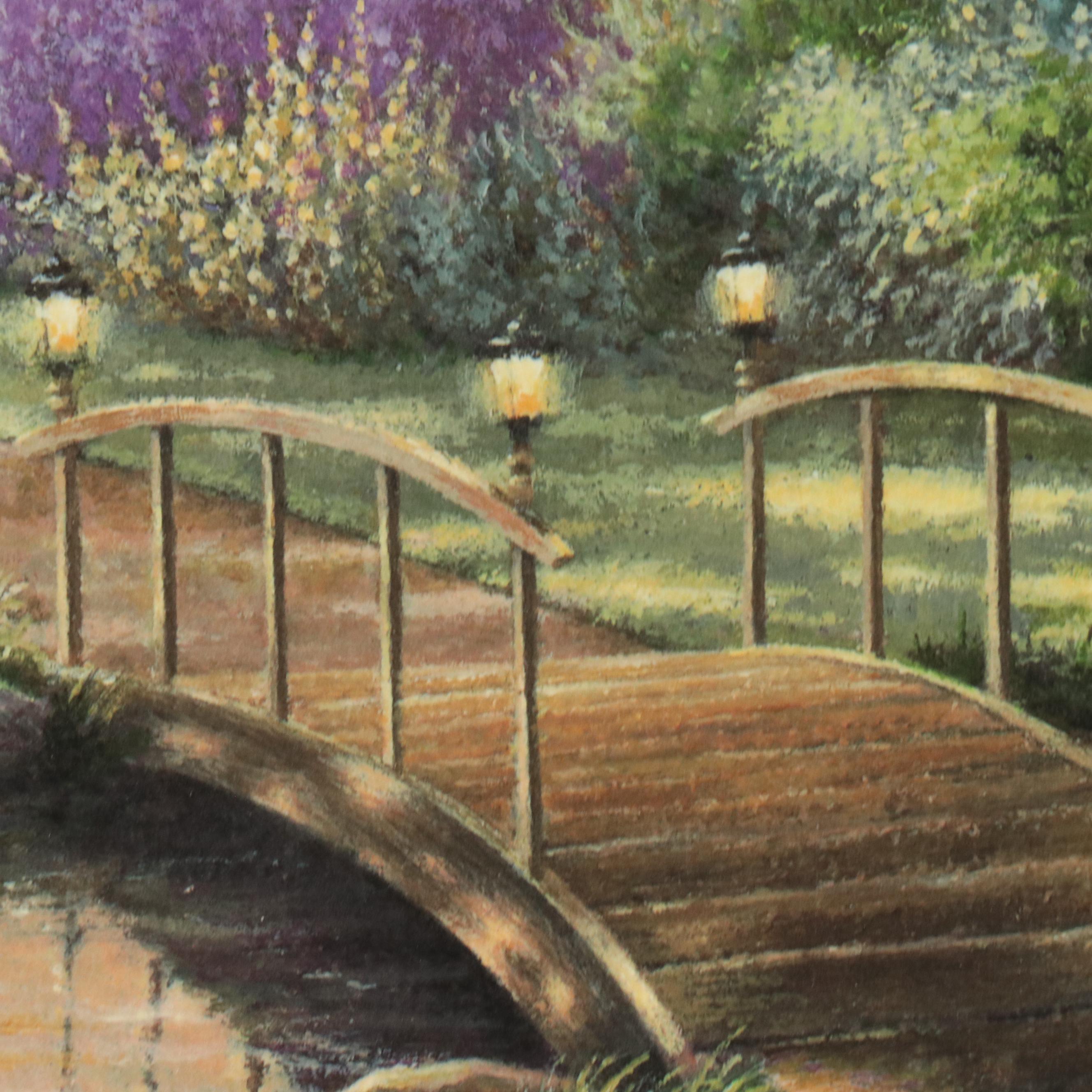 Andrew Warden Seriolithograph "Summer Cottage," Late 20th Century