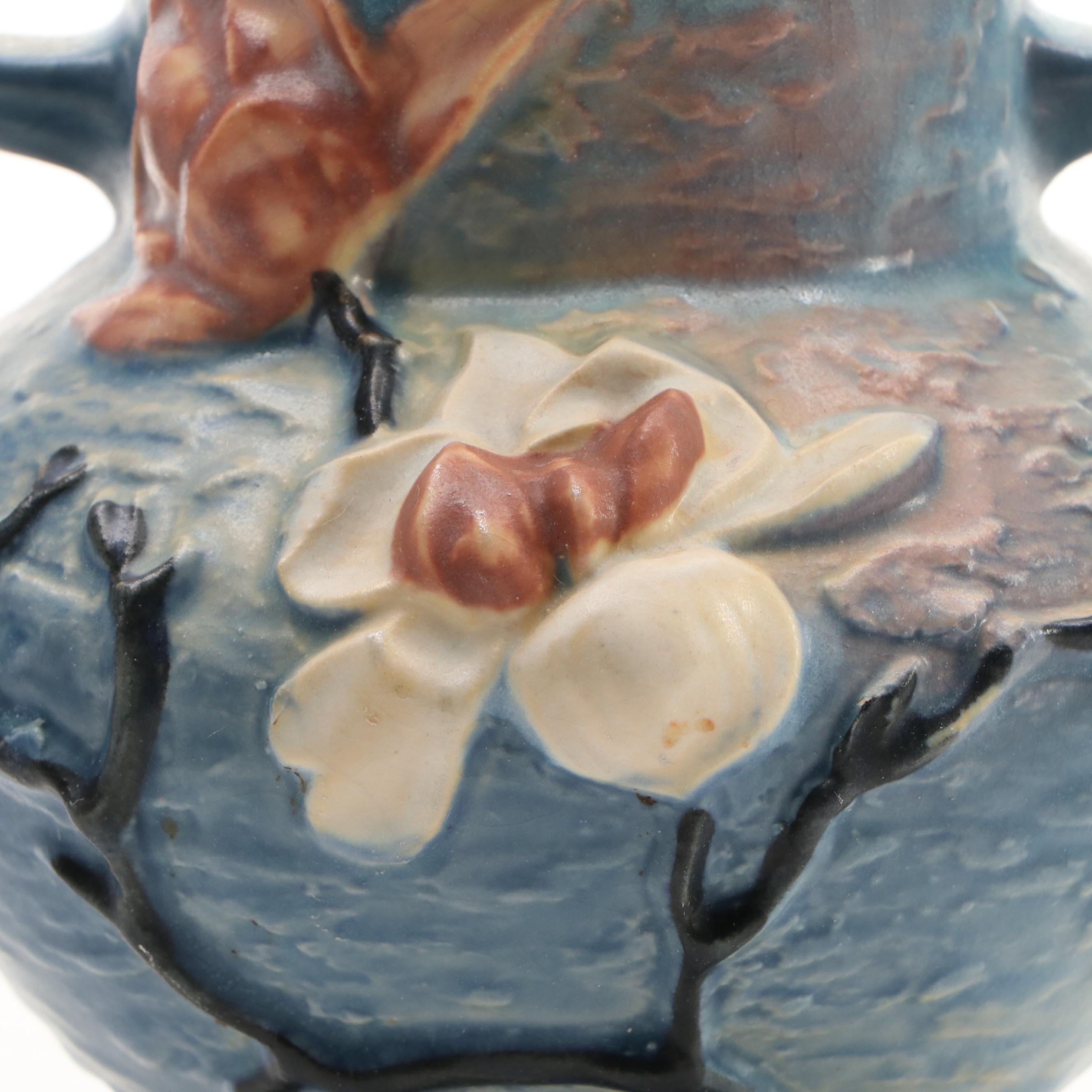 Roseville Pottery "Clematis" and "Magnolia" Ceramic Vases