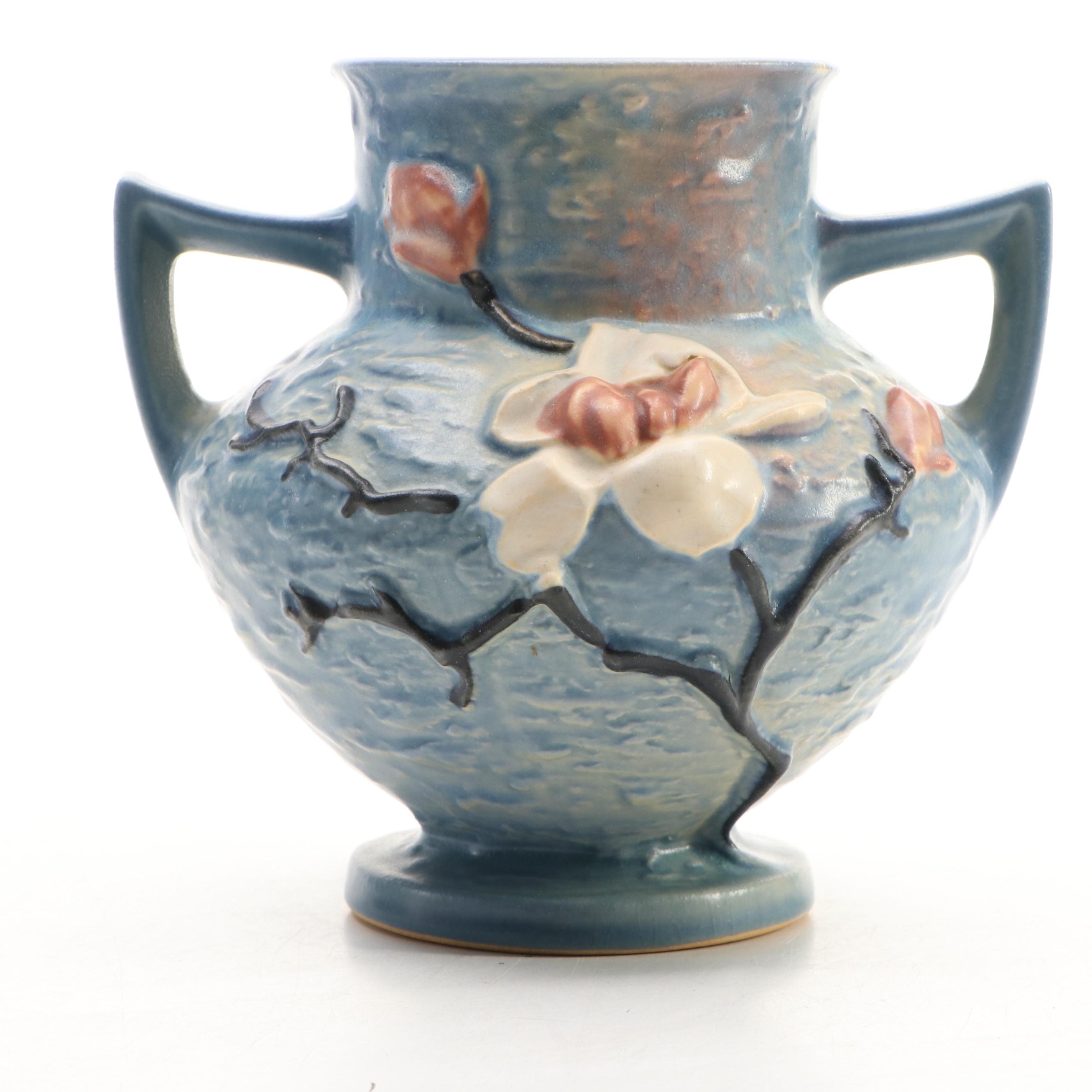 Roseville Pottery "Clematis" and "Magnolia" Ceramic Vases