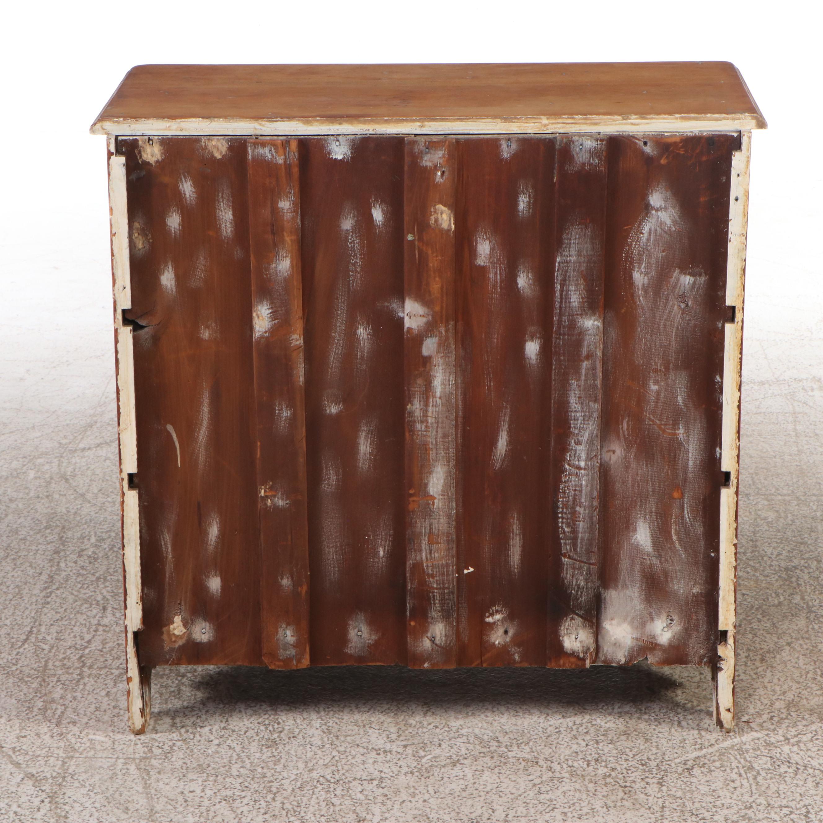 Gustavian Style Three-Drawer Wood Chest