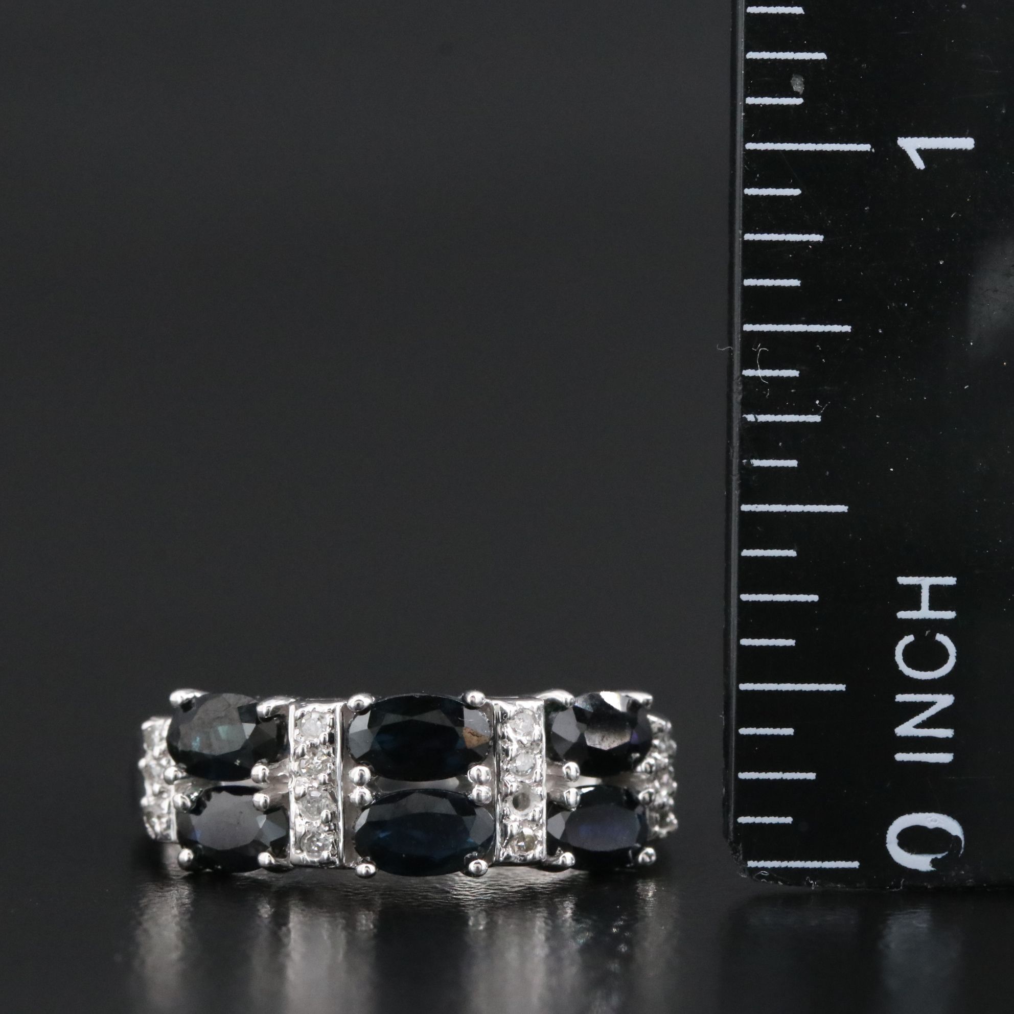 14K Sapphire and Diamond Ring