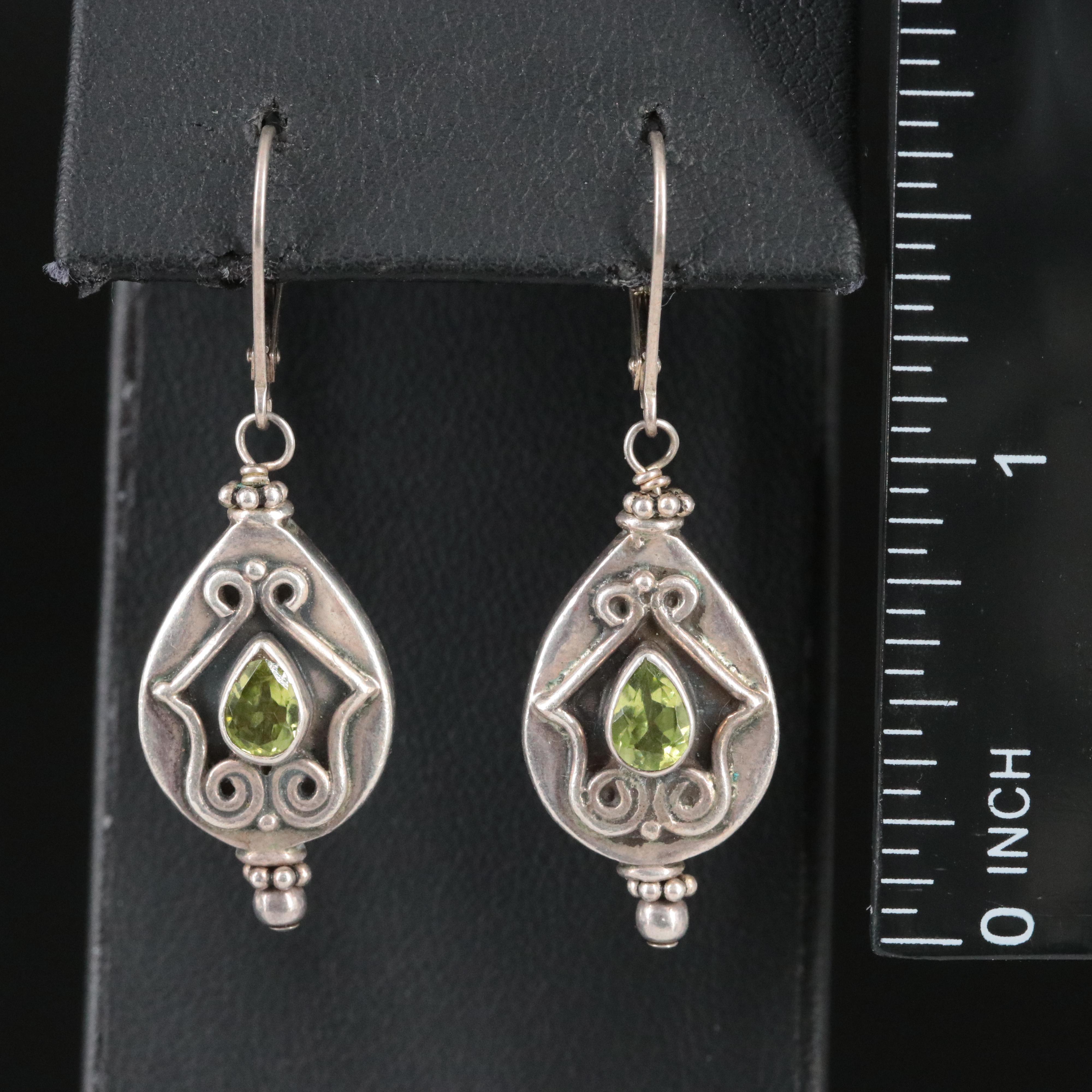Sterling Peridot Earrings