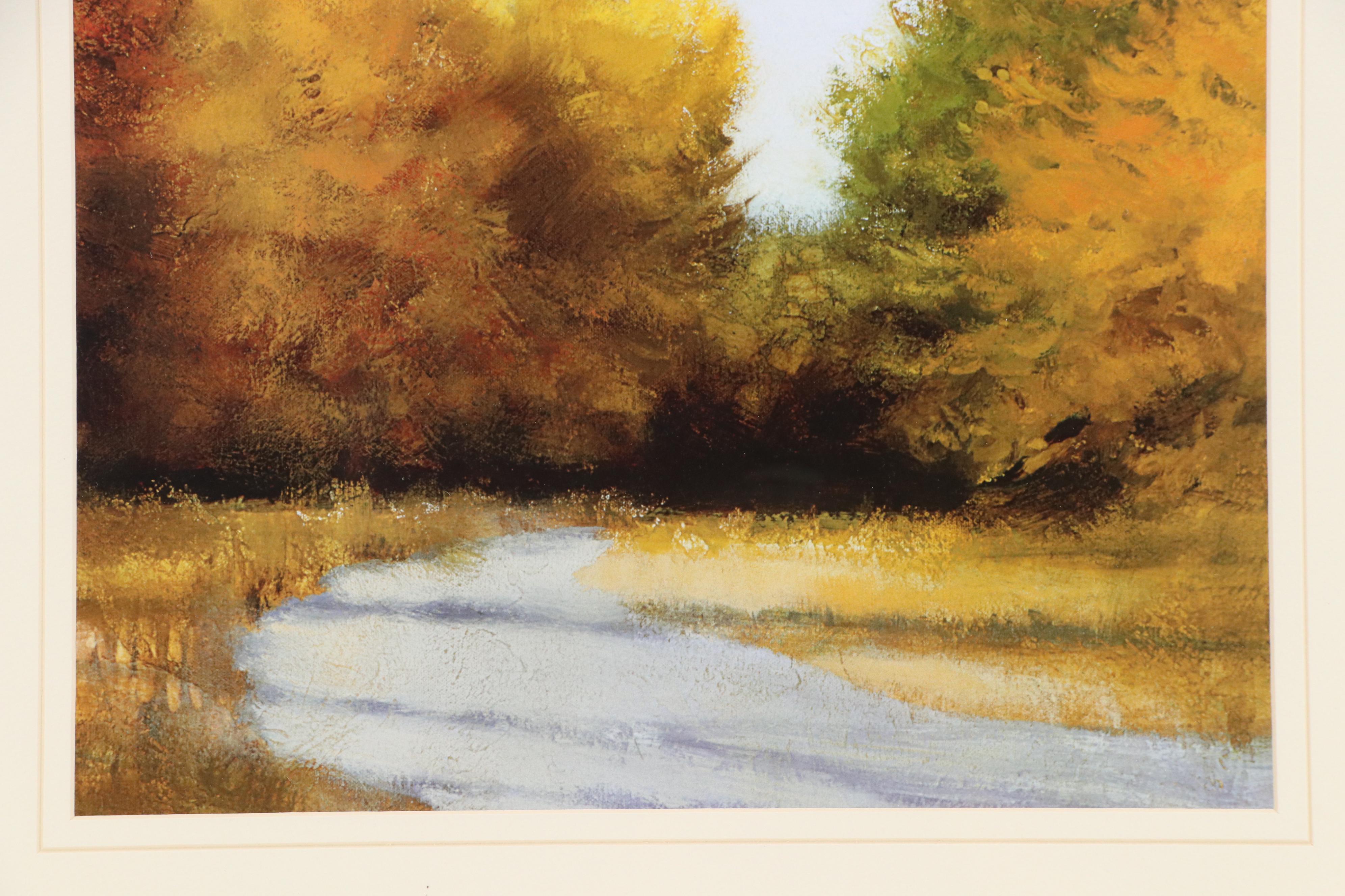 Autumnal Landscape Offset Lithograph