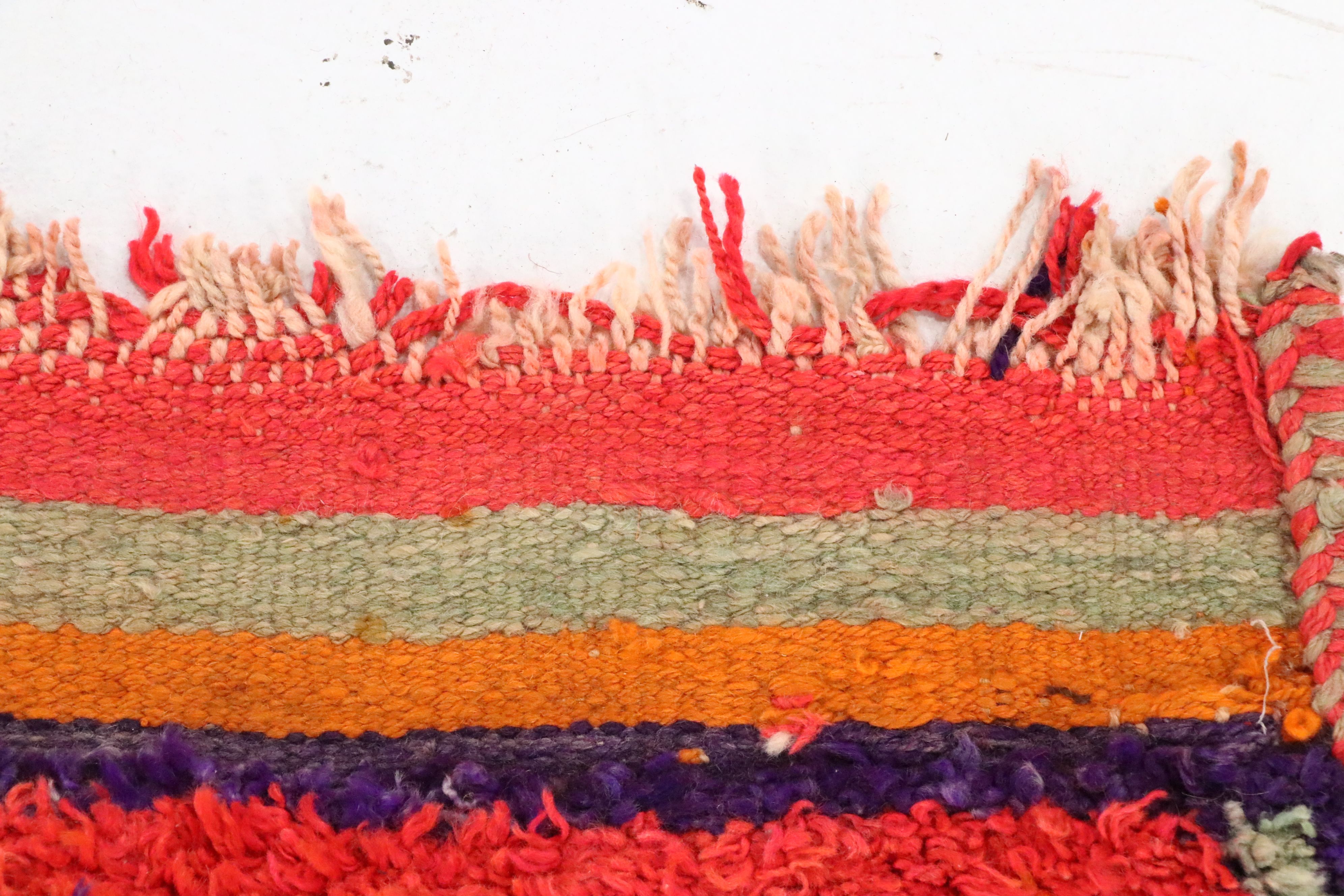 3'4 x 10'9 Hand-Knotted Moroccan Berber Long Rug