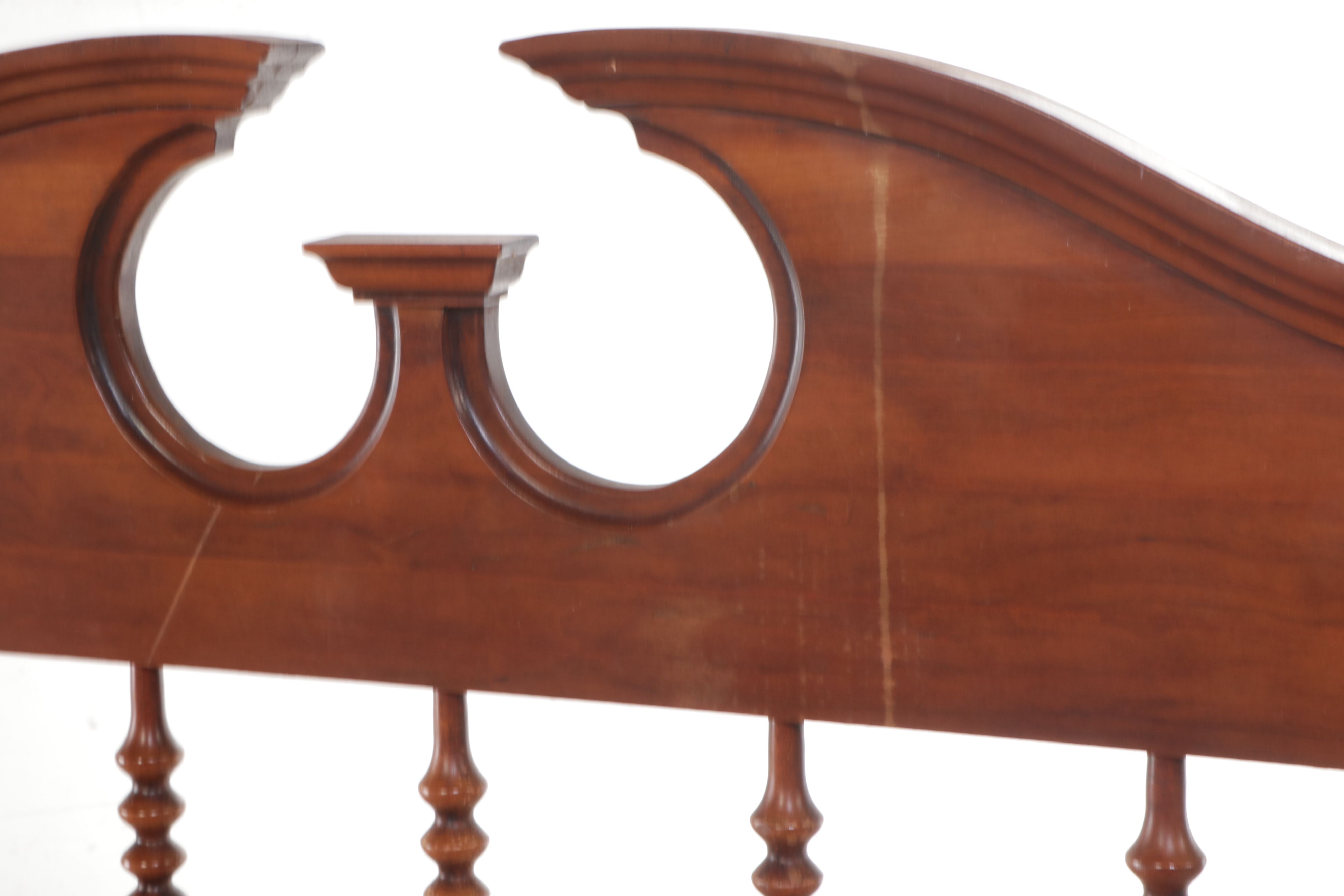 Jenny Lind Style Four Poster Mahogany Bed Frame