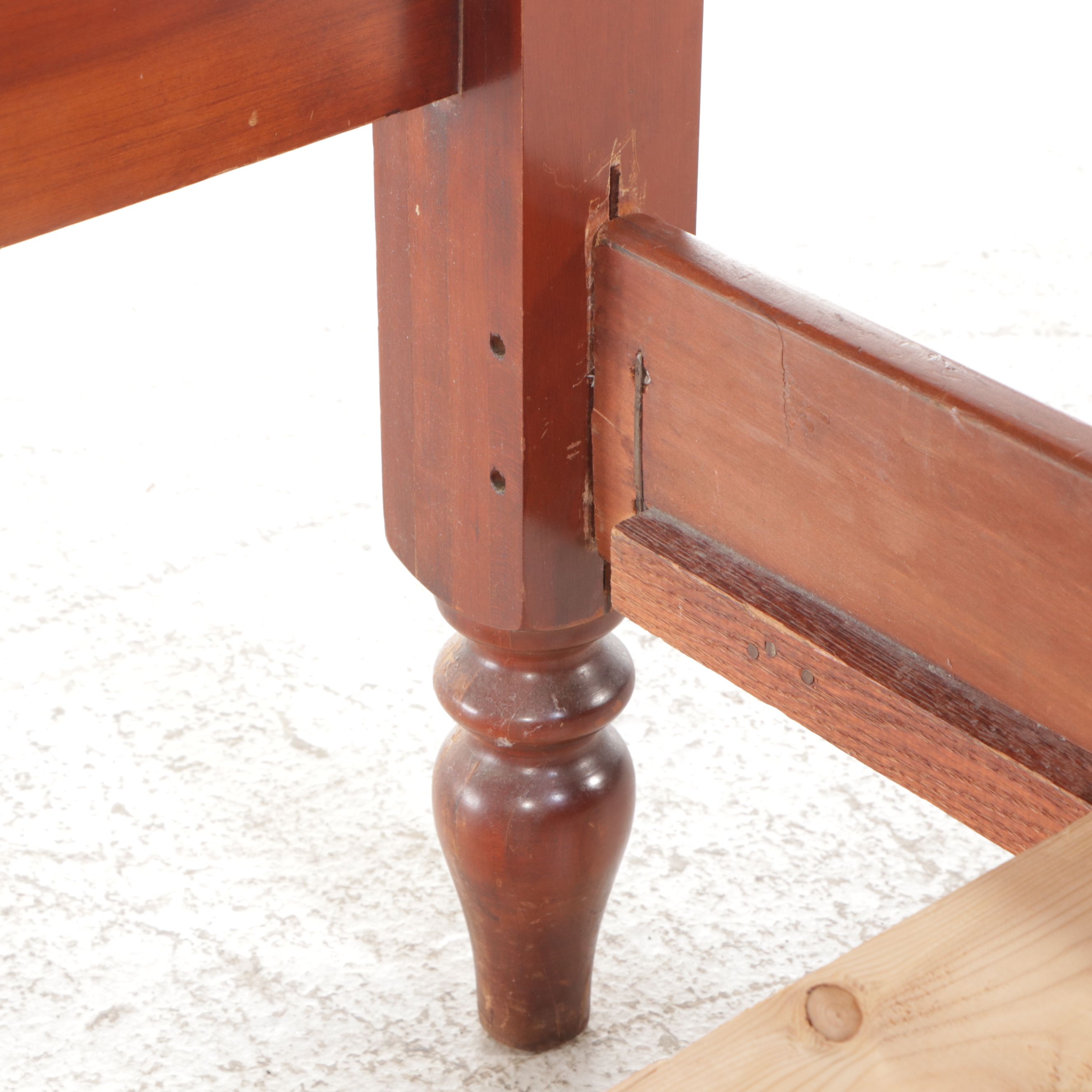 Jenny Lind Style Four Poster Mahogany Bed Frame