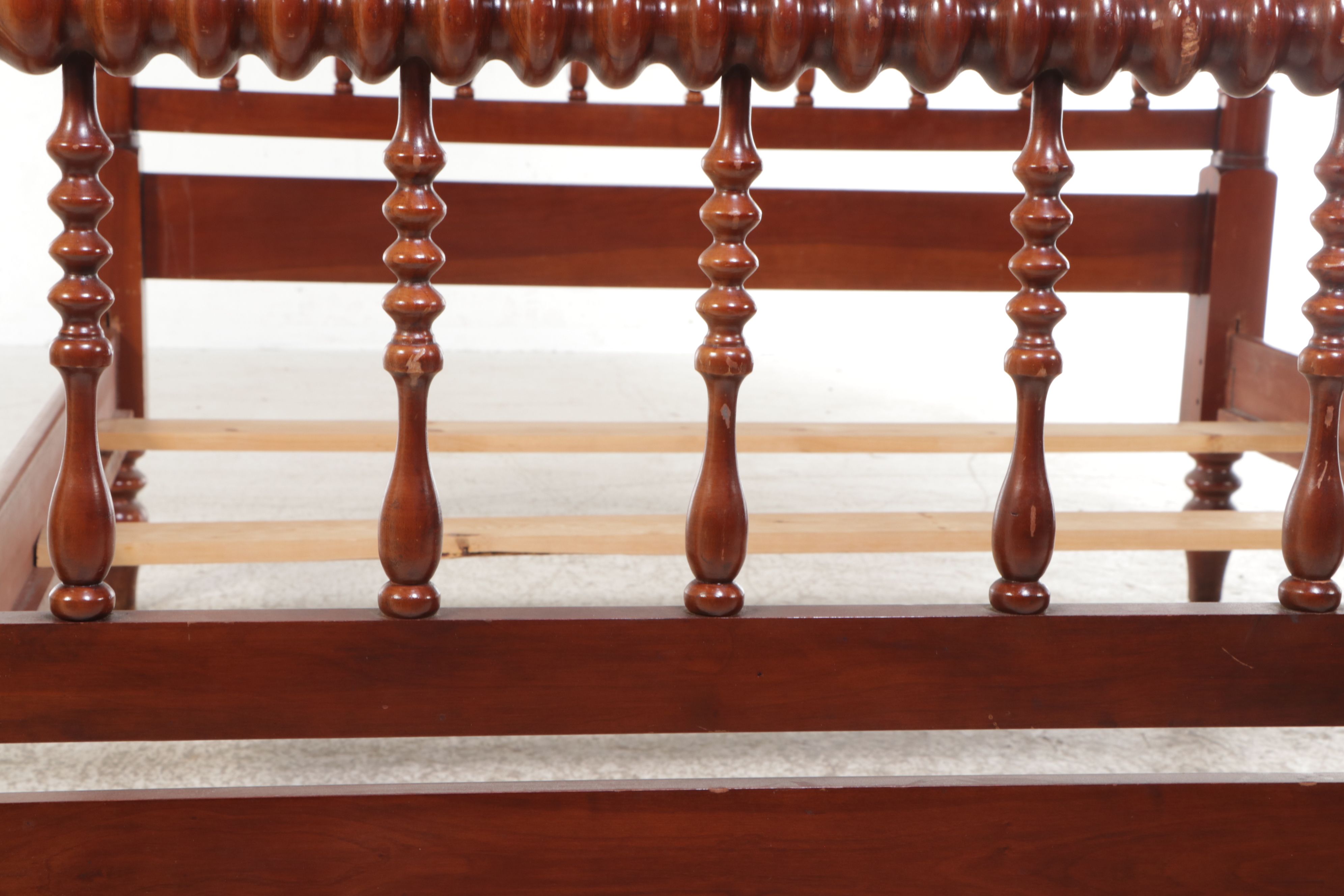 Jenny Lind Style Four Poster Mahogany Bed Frame