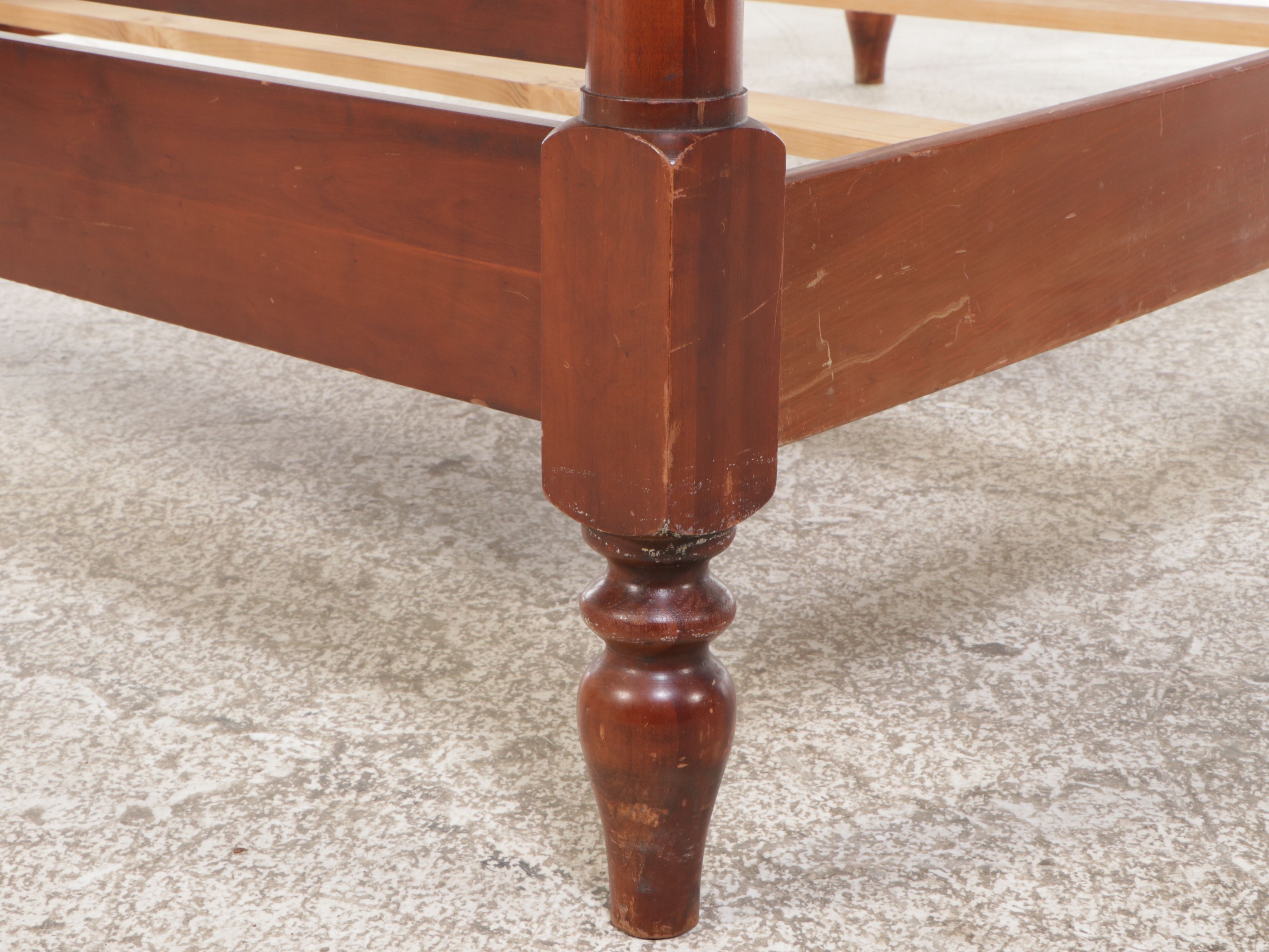 Jenny Lind Style Four Poster Mahogany Bed Frame