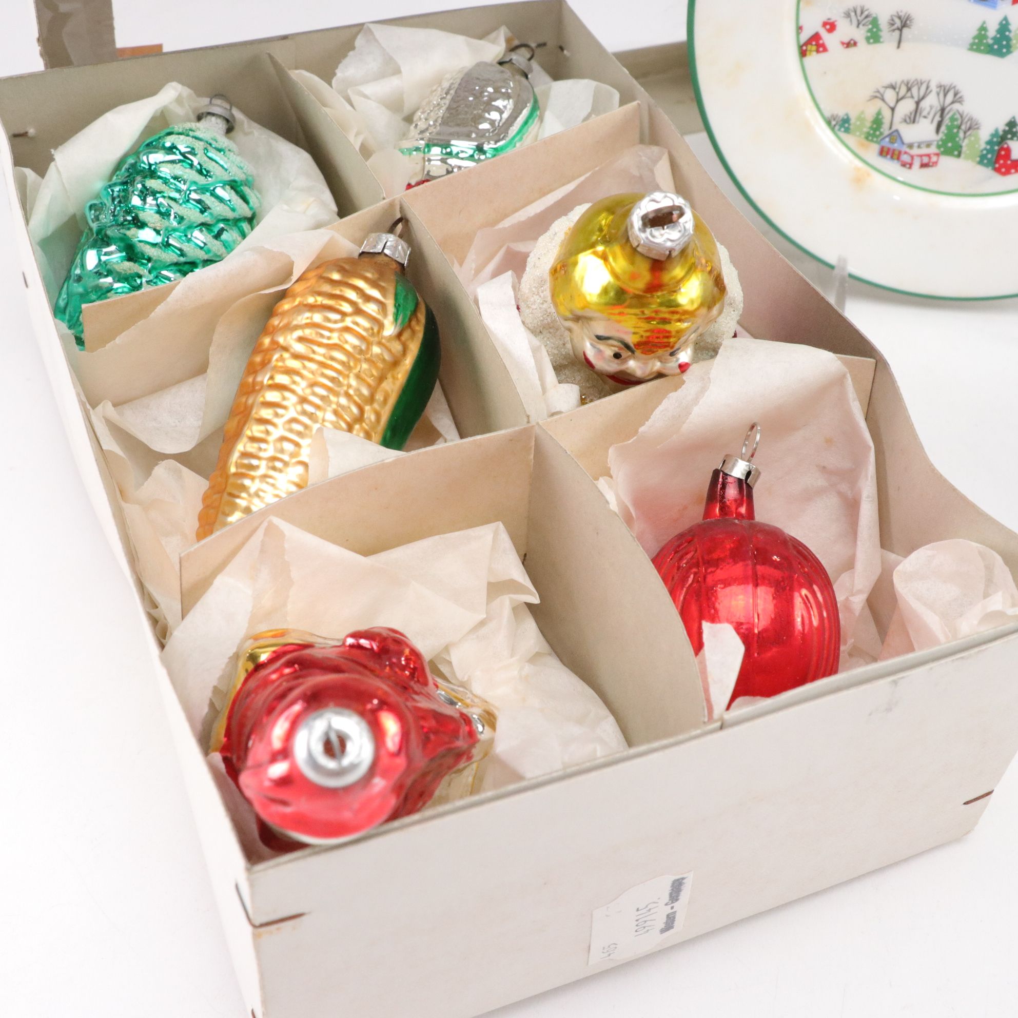 Steinbach Music Box, Glass Ornaments, and Other Christmas Décor
