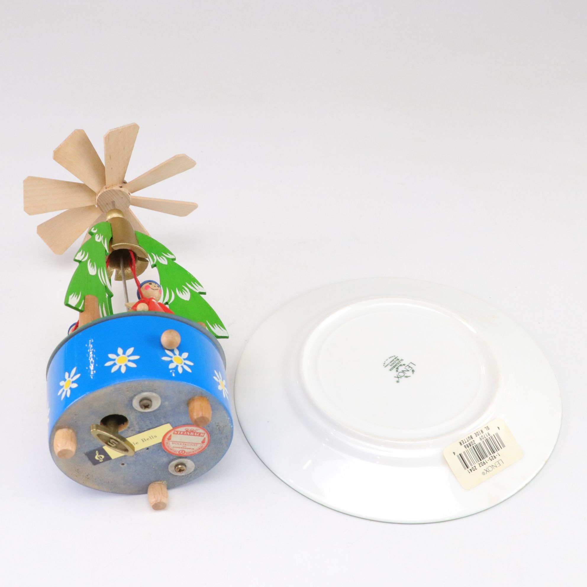 Steinbach Music Box, Glass Ornaments, and Other Christmas Décor