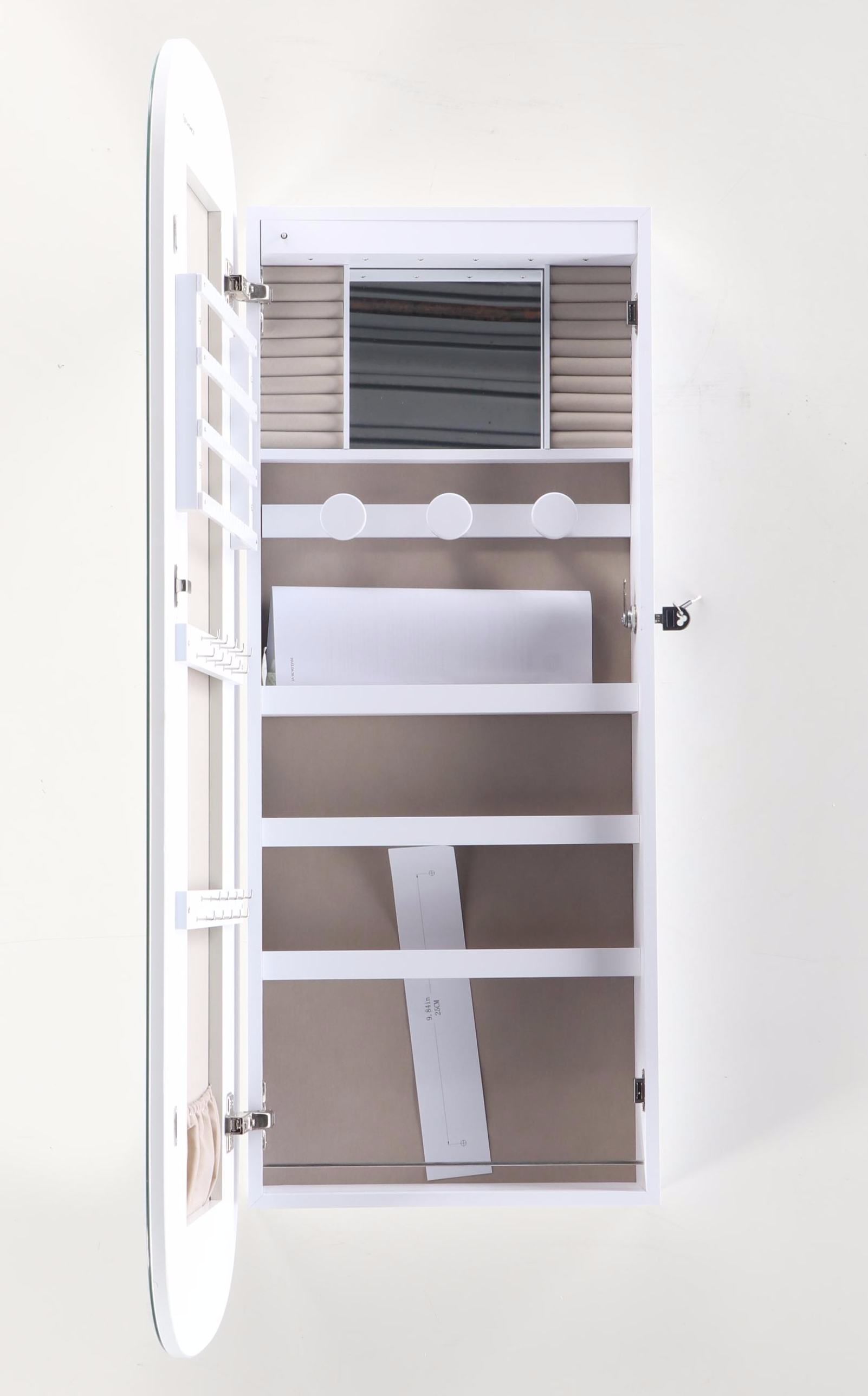 La Crosse Clock Co. Sun/Moon Clock with Songmics Mirrored Wall Cabinet