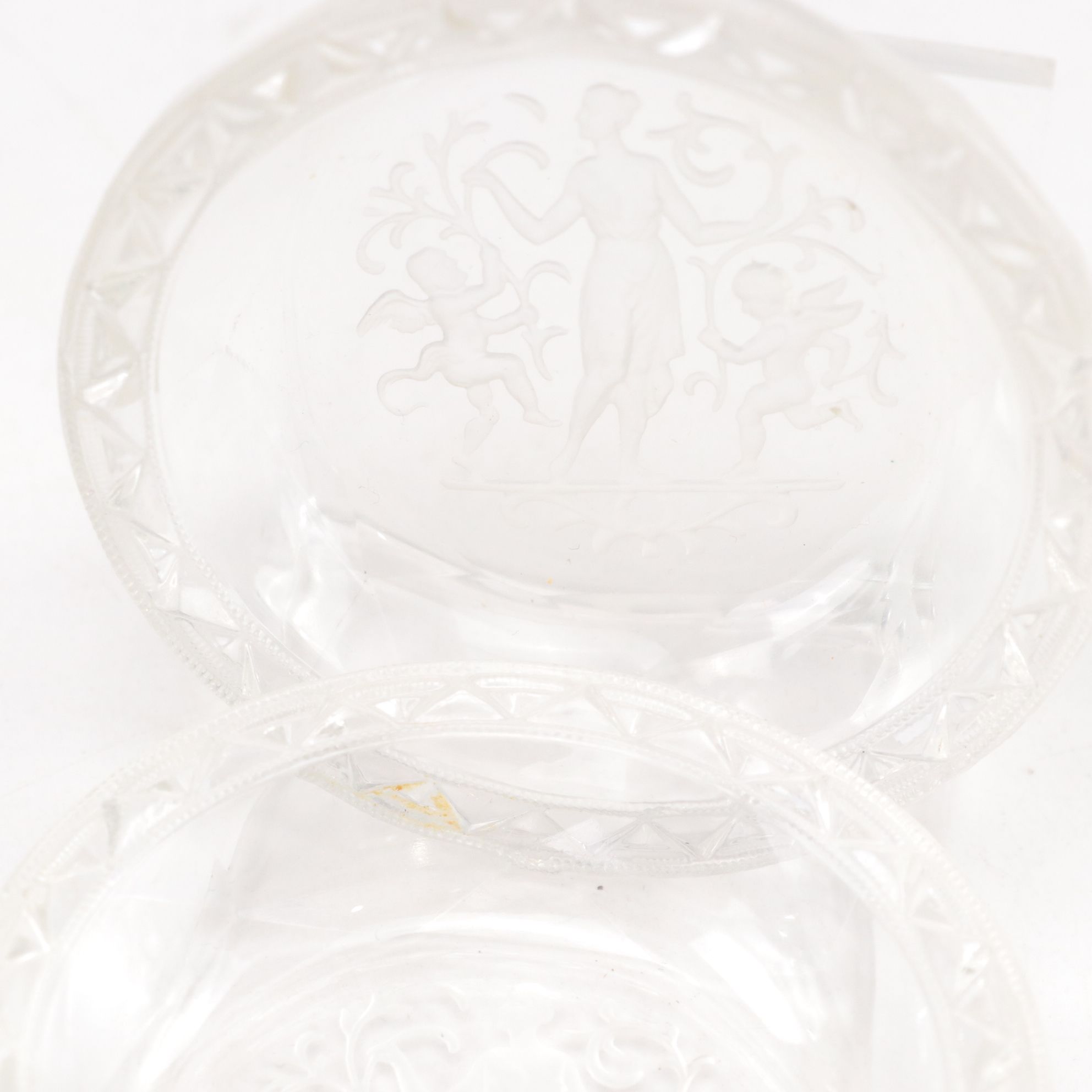 Blown Glass Pink Birds & Acrylic Napkin Rings, Etched Glass Butter Pats & More