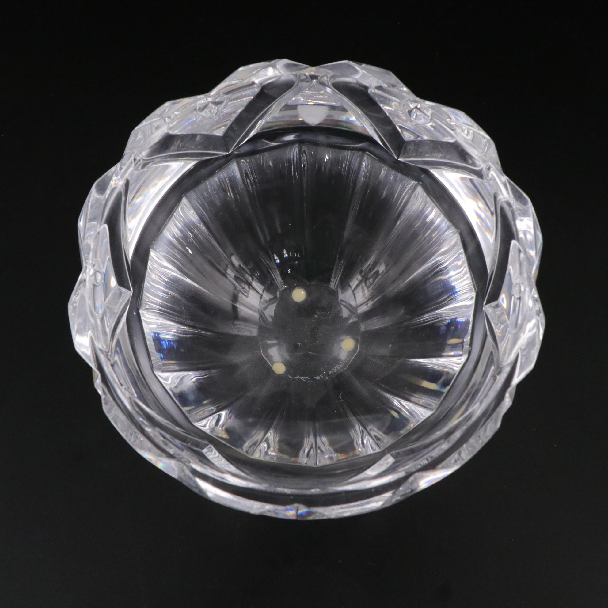 Orrefors "Fenix" Crystal Bowl and "Max" Votive Holders