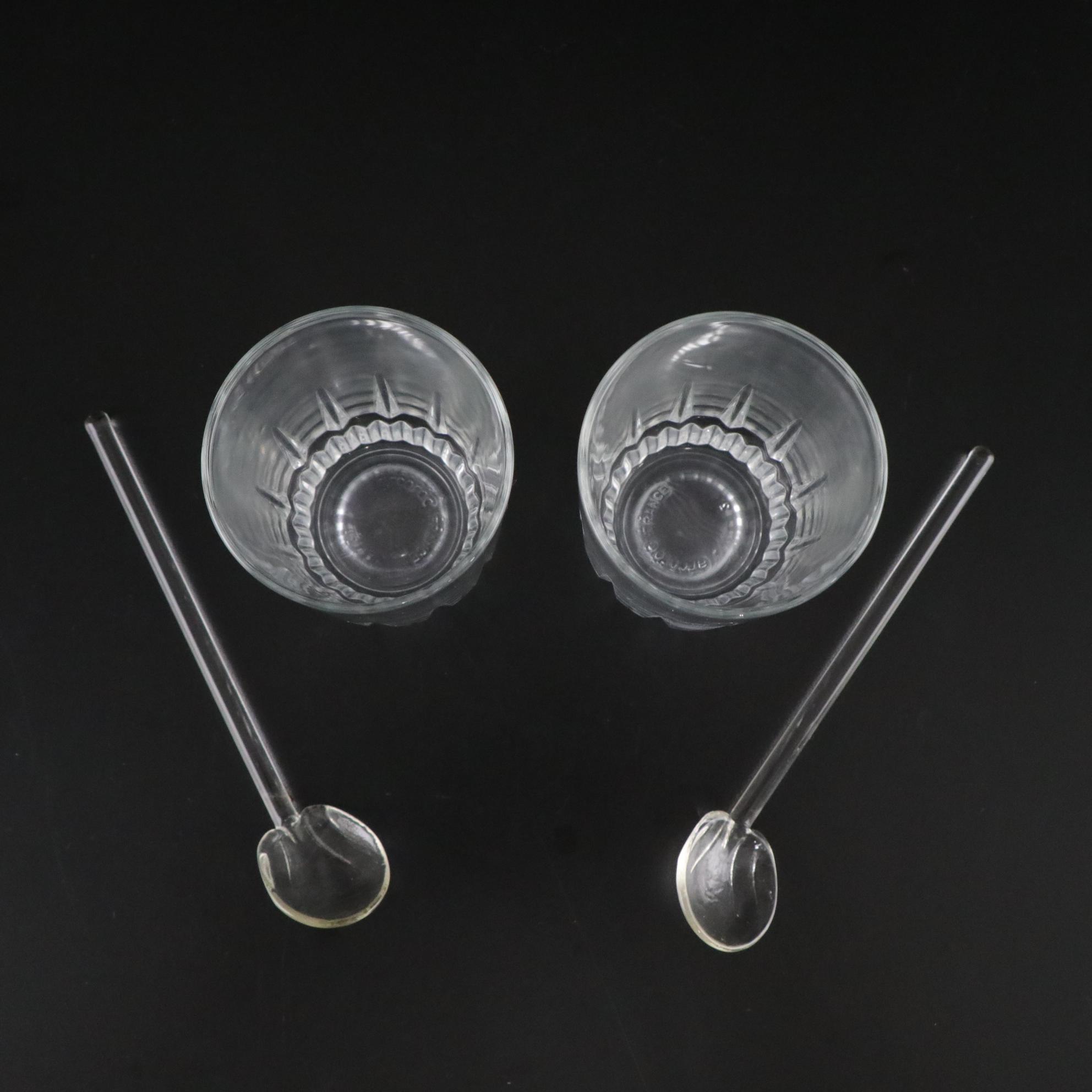 Block "Rainbow" Crystal Pitcher with Two Glasses and Stirrers