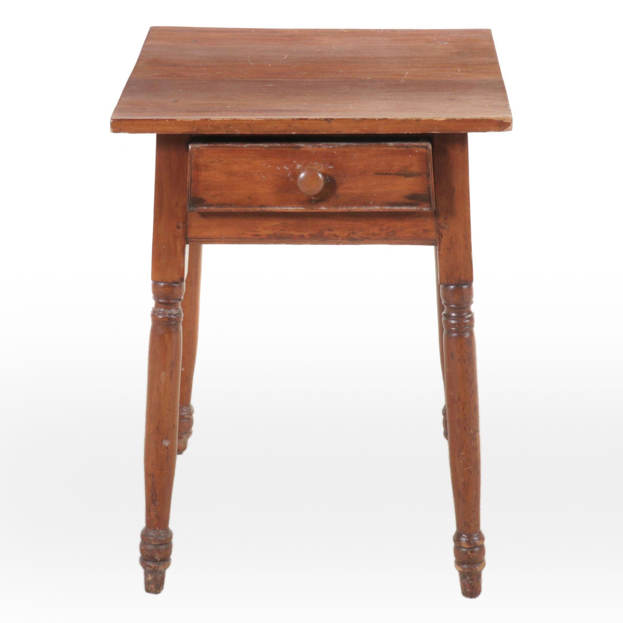 Early American Style Single-Drawer Side Table