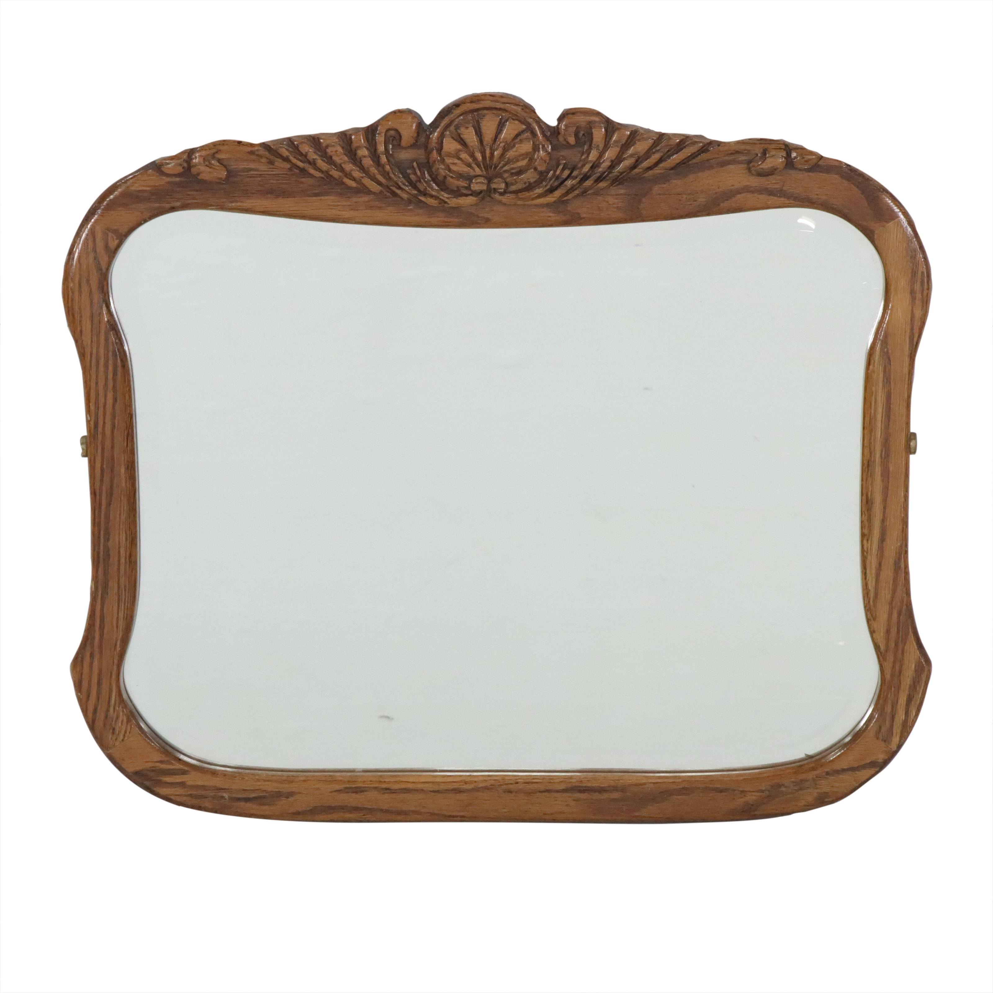 Battlefield Antiques, Inc. Victorian Syle Carved Oak Framed Mirror, Late 20th C.