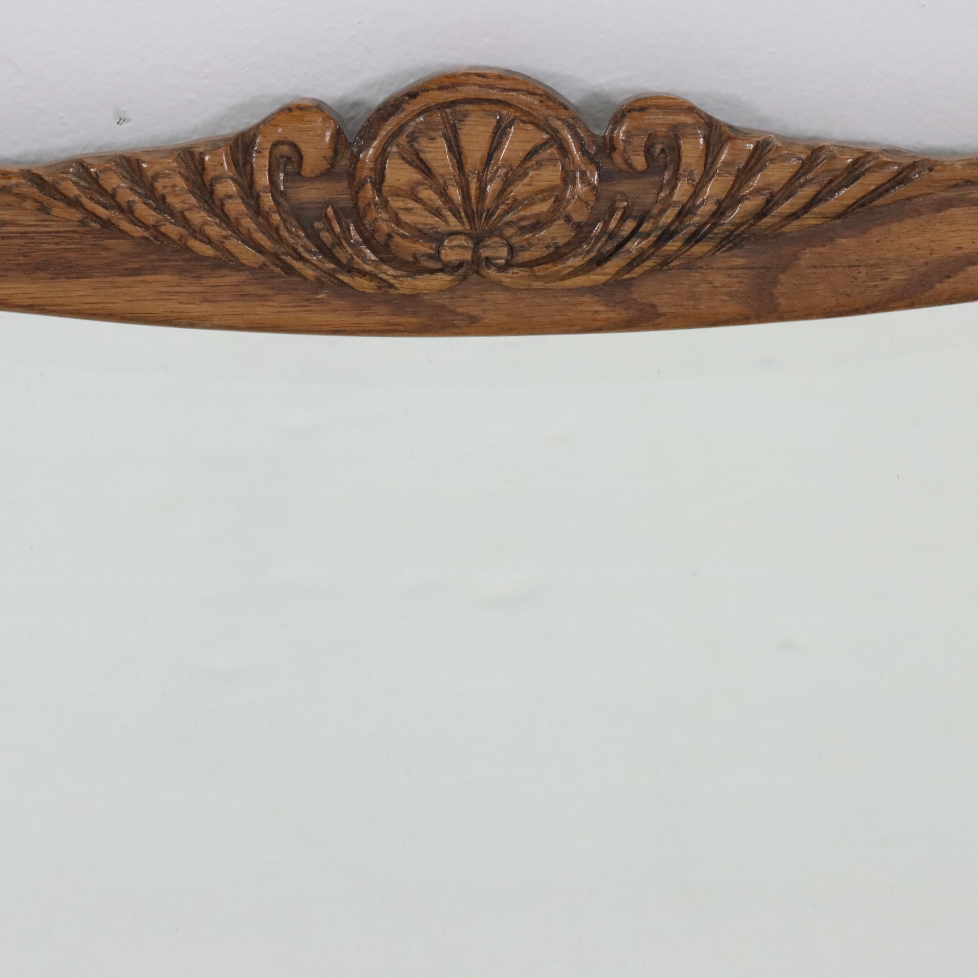 Battlefield Antiques, Inc. Victorian Syle Carved Oak Framed Mirror, Late 20th C.