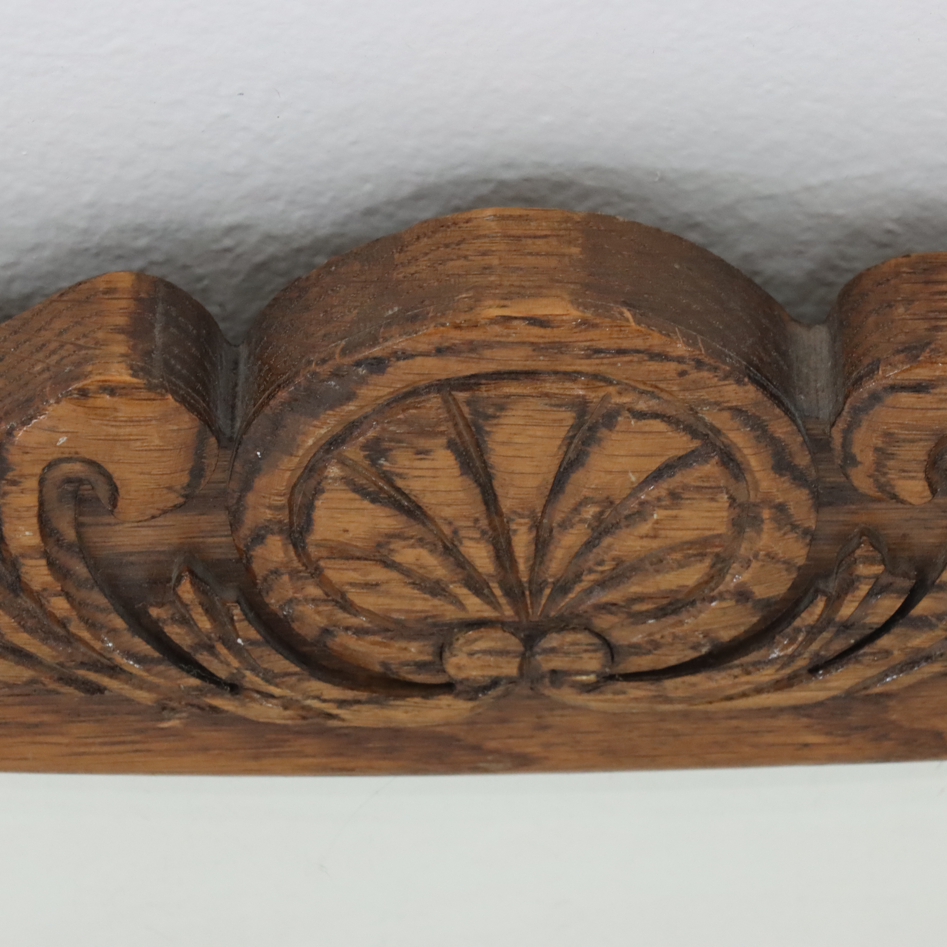 Battlefield Antiques, Inc. Victorian Syle Carved Oak Framed Mirror, Late 20th C.