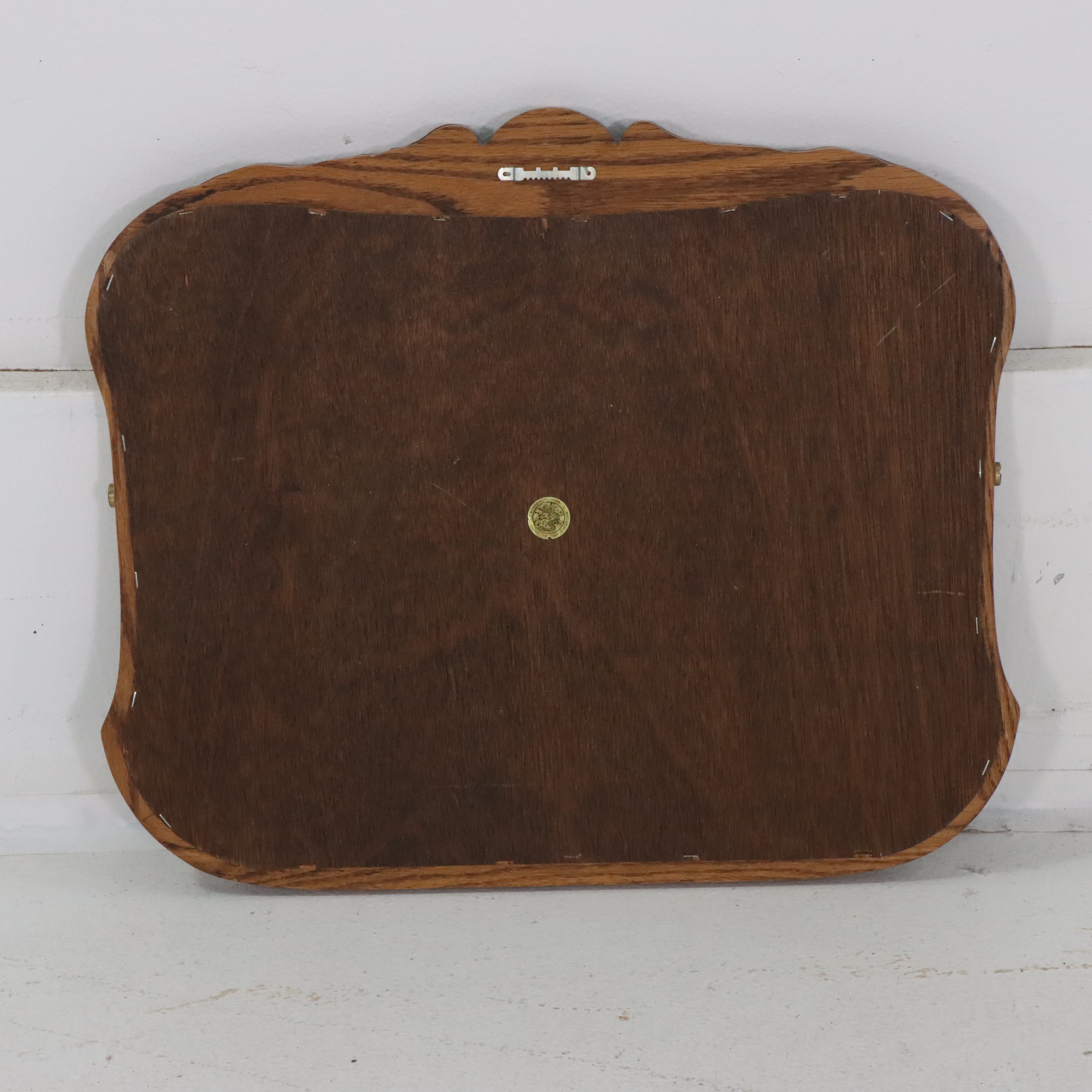 Battlefield Antiques, Inc. Victorian Syle Carved Oak Framed Mirror, Late 20th C.