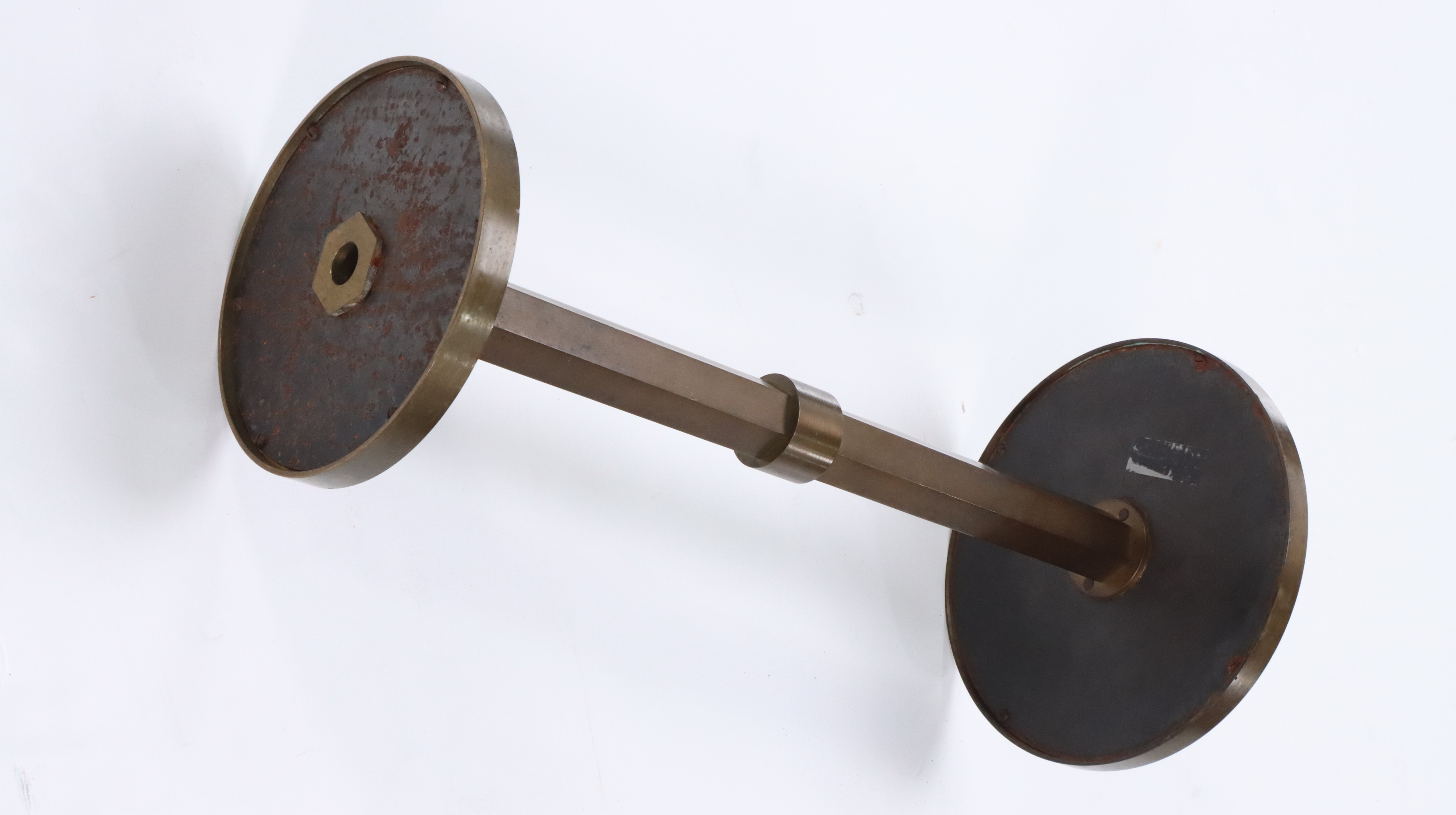 Art Deco Patinated Brass and Agate Glass Guéridon