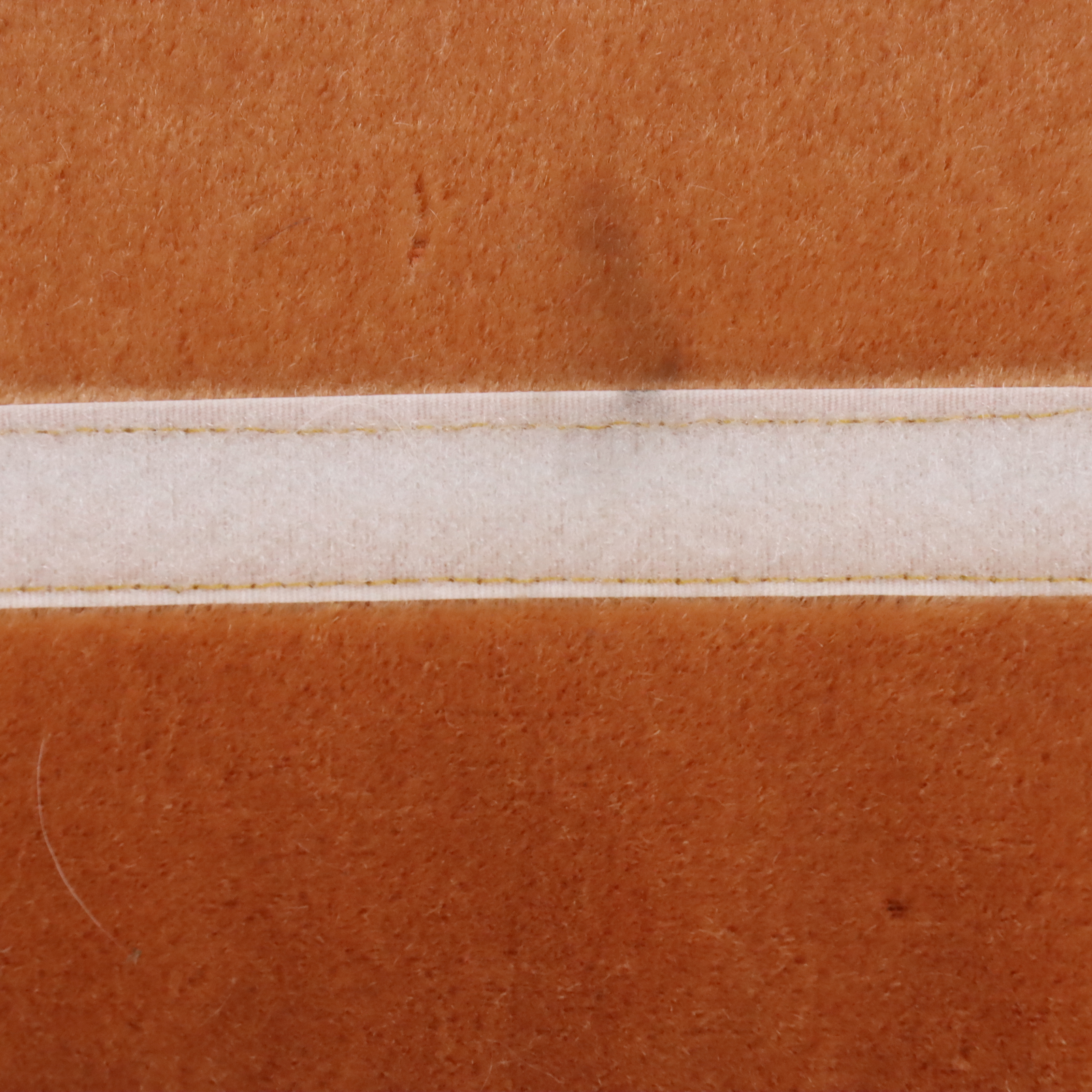 Pair of Chinese Painted Elm Low Side Chairs with Mohair Cushions