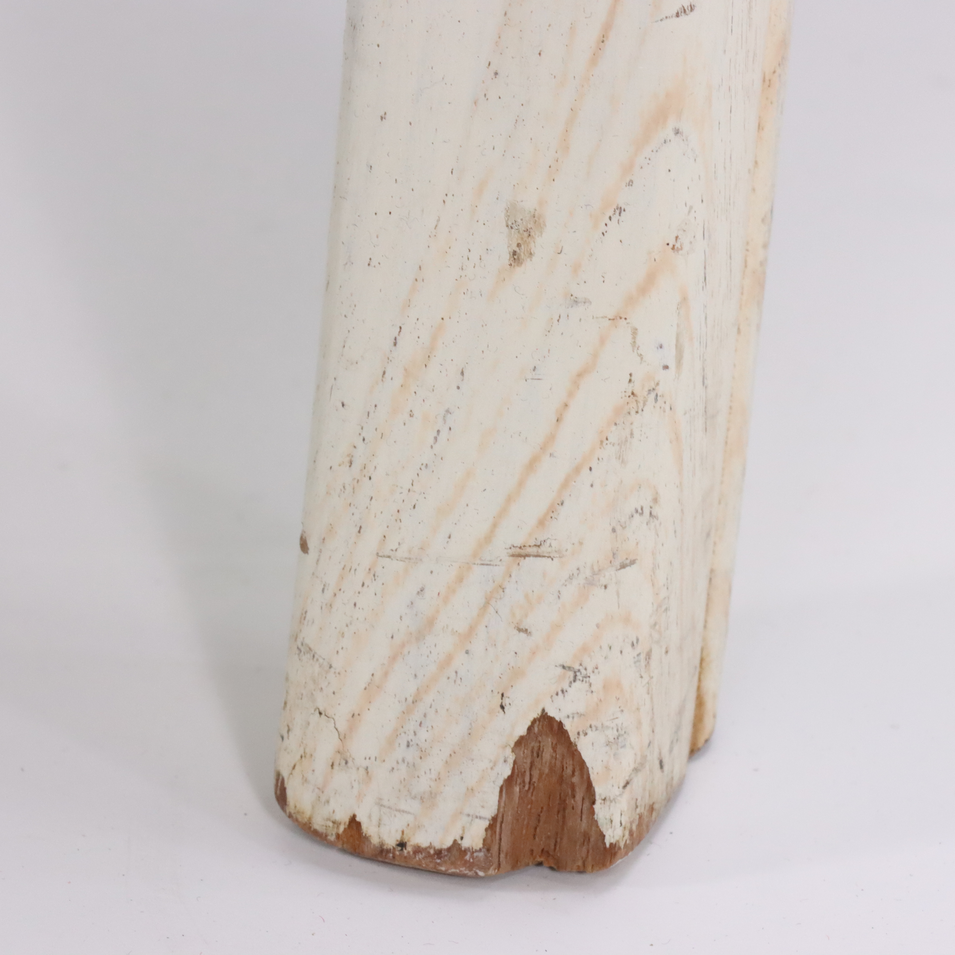 Pair of Chinese Painted Elm Low Side Chairs with Mohair Cushions