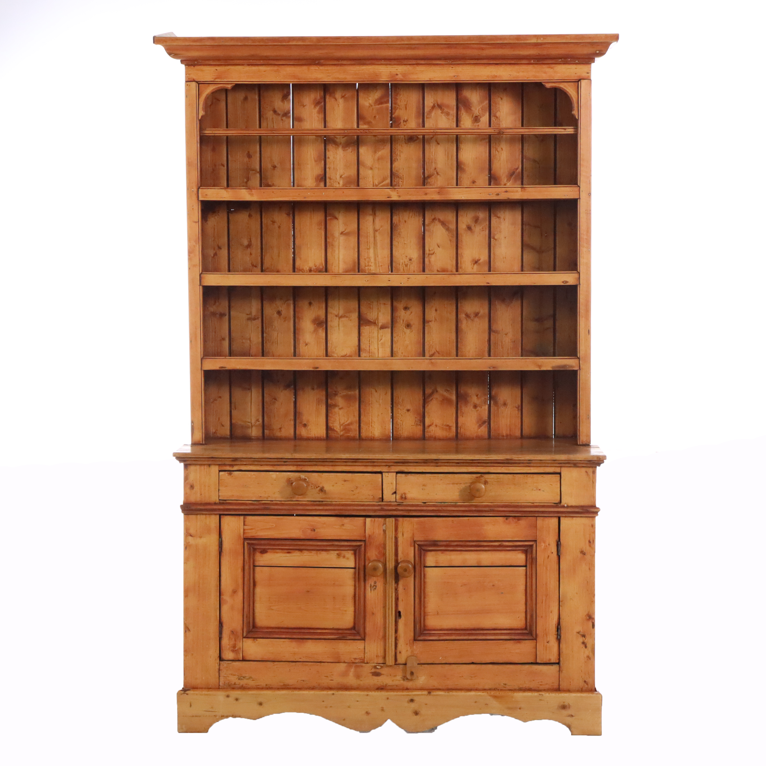 English Scrubbed Pine Dresser