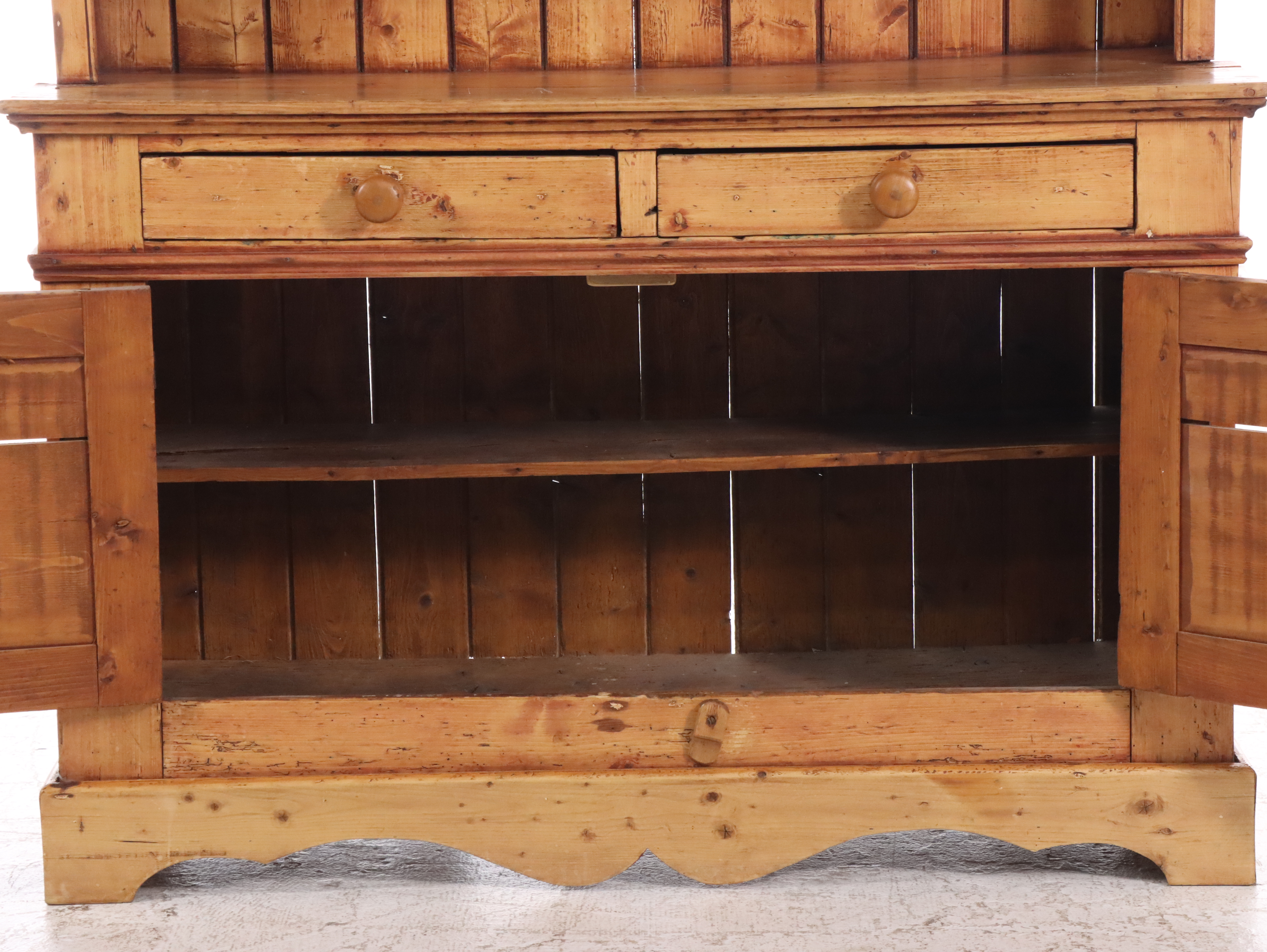 English Scrubbed Pine Dresser