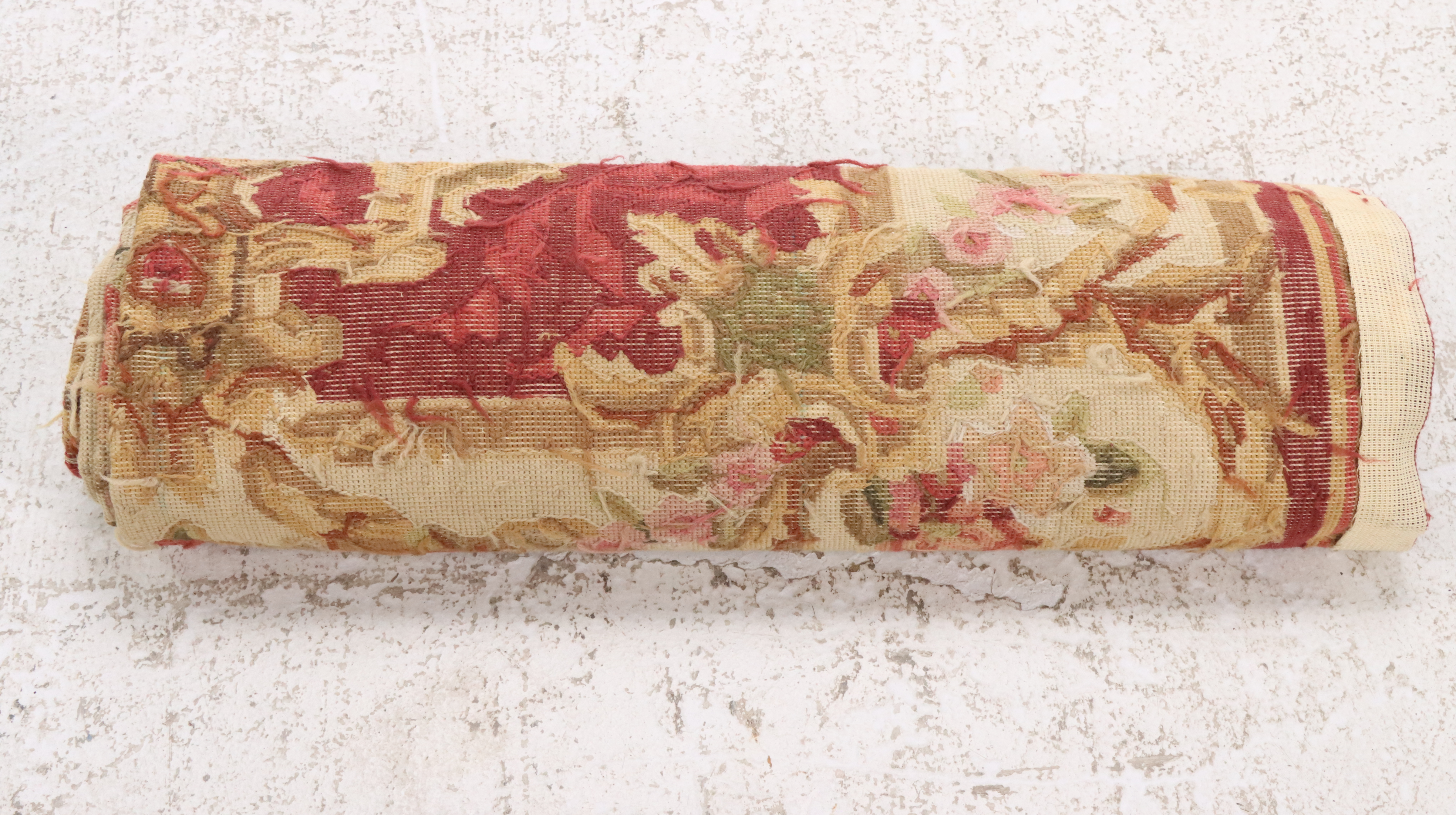 3'11 x 5'11 Handmade Sino-French Aubusson Needlepoint Area Rug