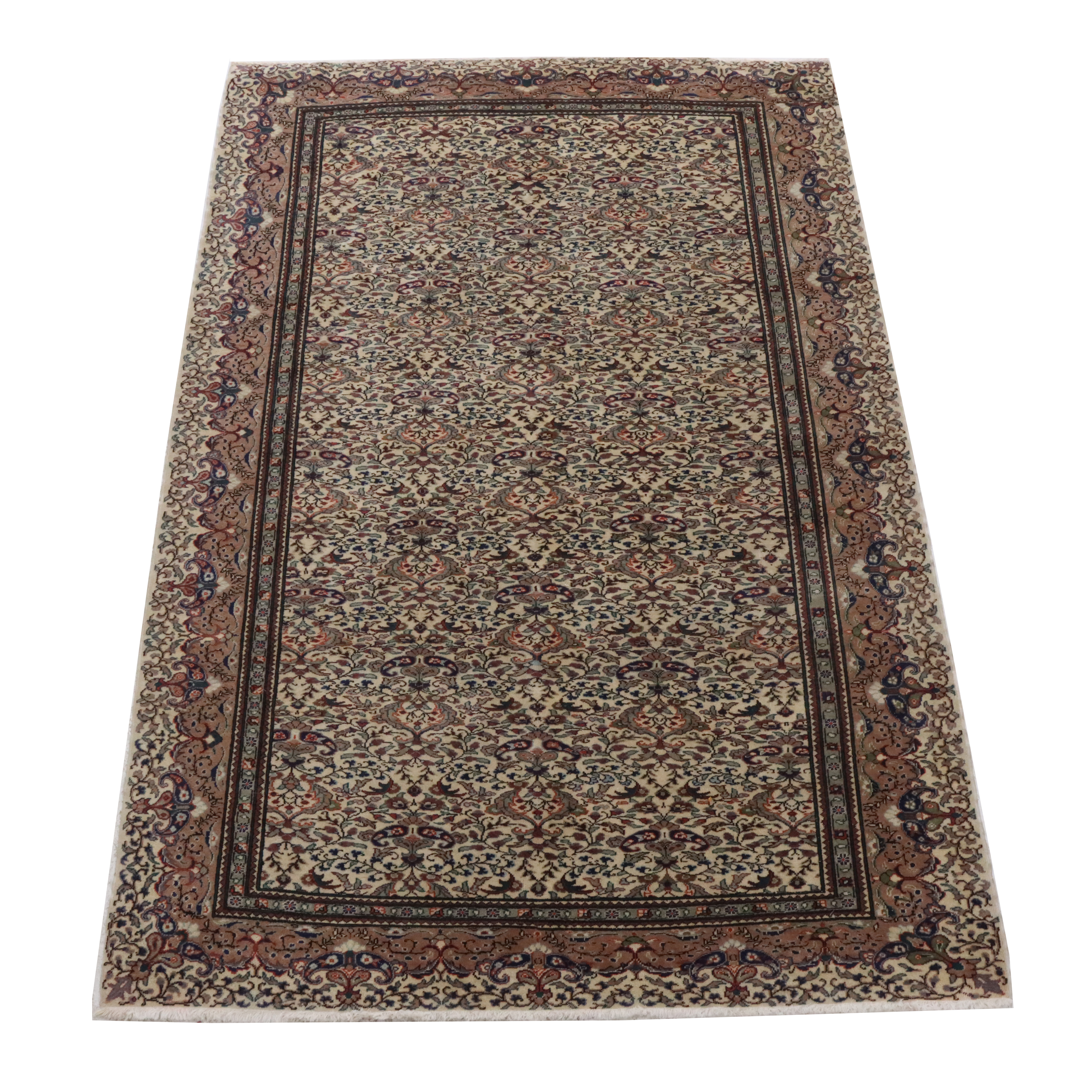 6'6 x 9'8 Hand-Knotted Turkish Hereke Area Rug