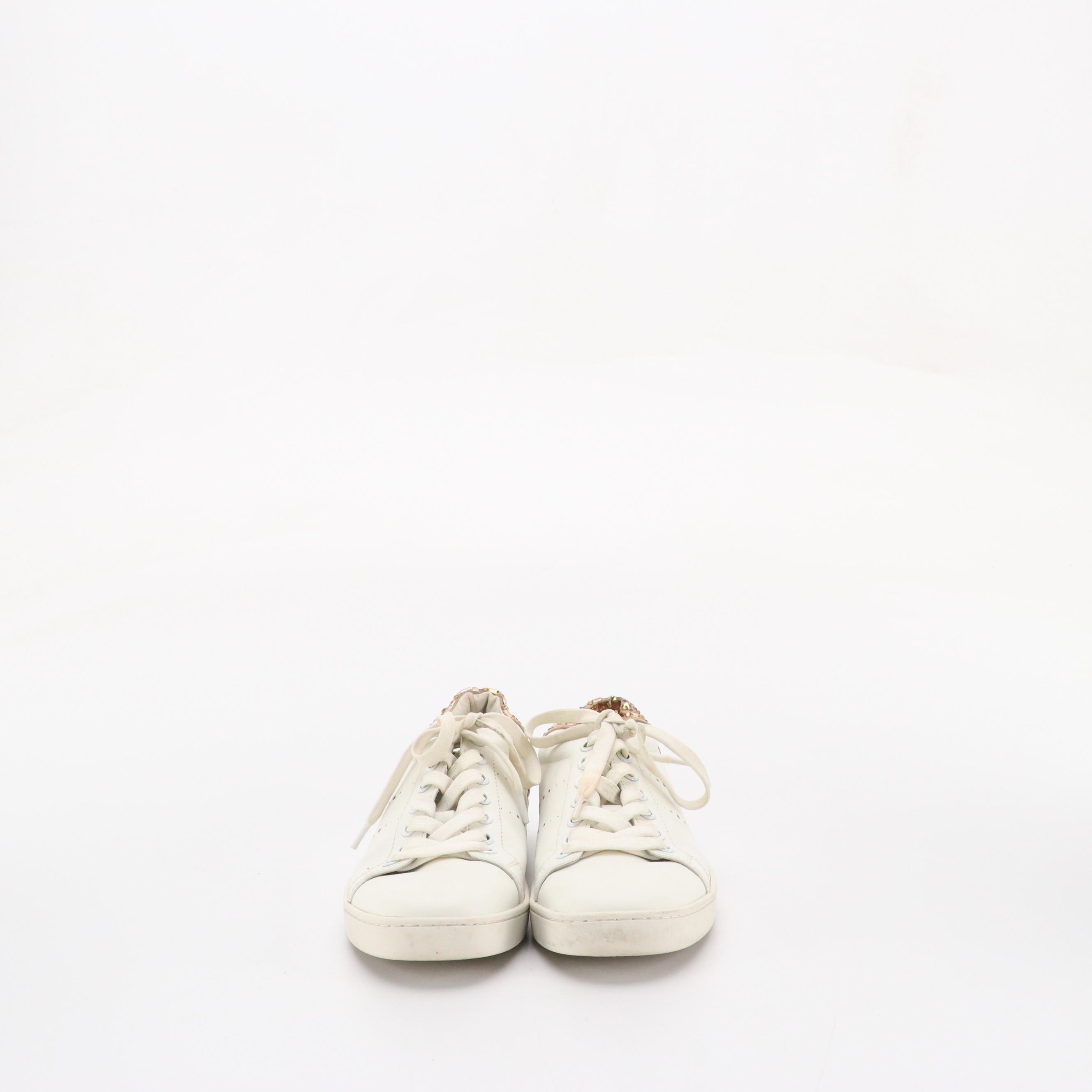 Roger Vivier Suede Buckle Booties, Lola Cruz Rhinestone Smiley Sneakers, More