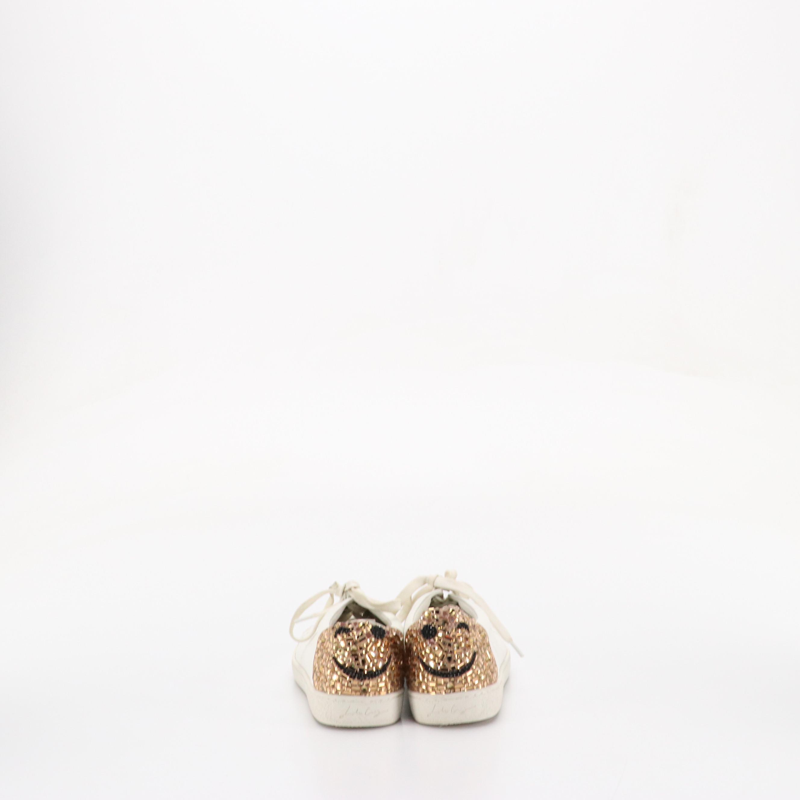 Roger Vivier Suede Buckle Booties, Lola Cruz Rhinestone Smiley Sneakers, More