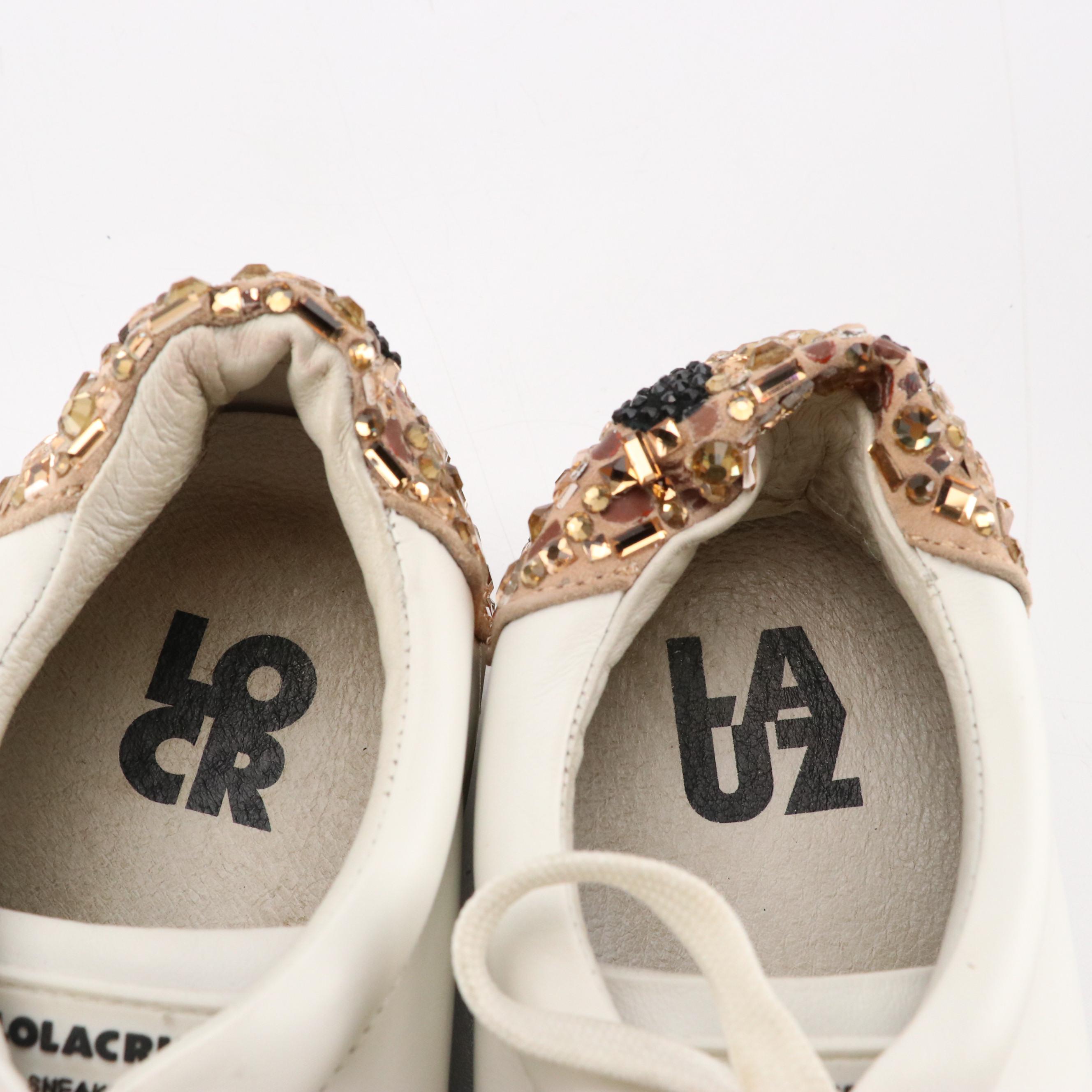 Roger Vivier Suede Buckle Booties, Lola Cruz Rhinestone Smiley Sneakers, More