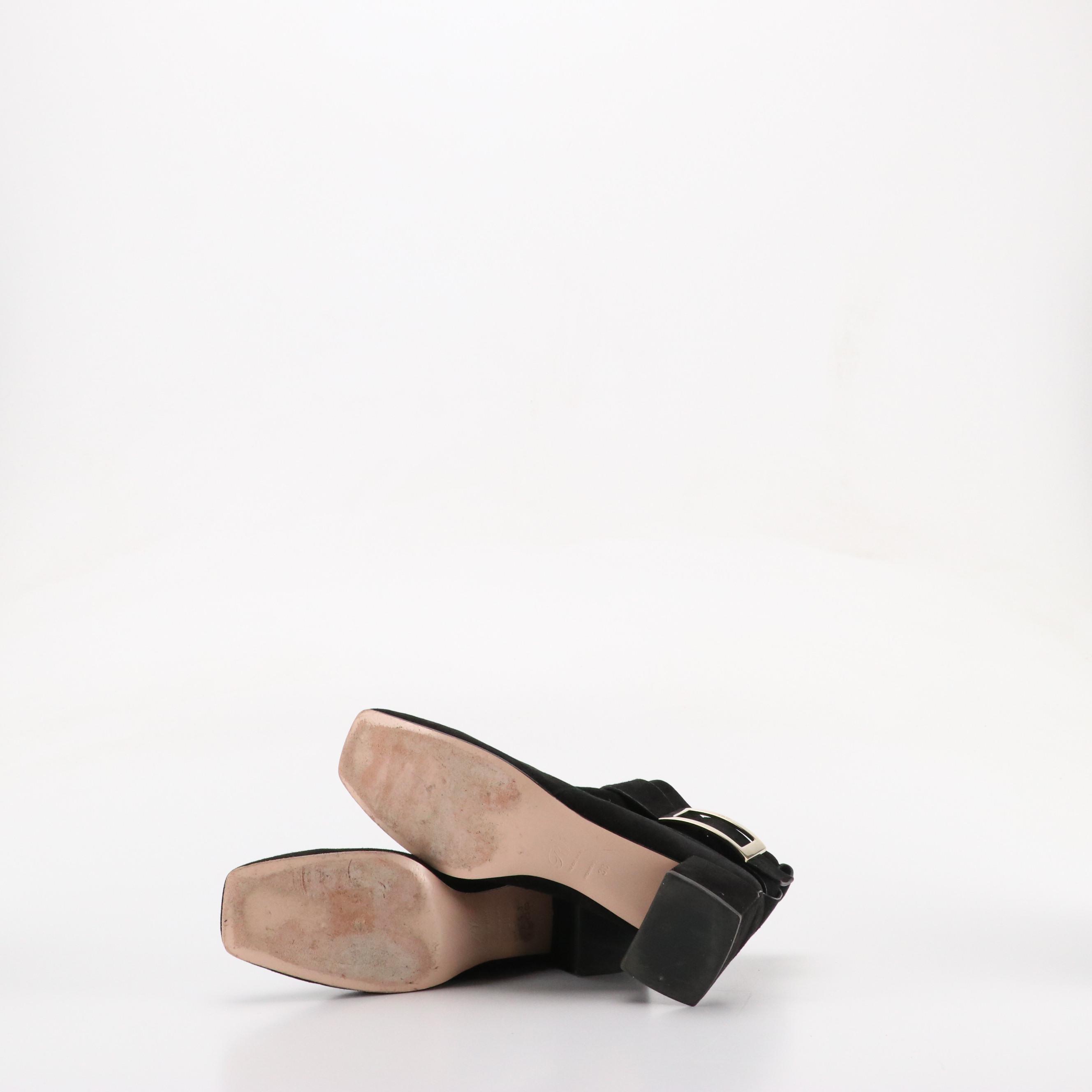 Roger Vivier Suede Buckle Booties, Lola Cruz Rhinestone Smiley Sneakers, More