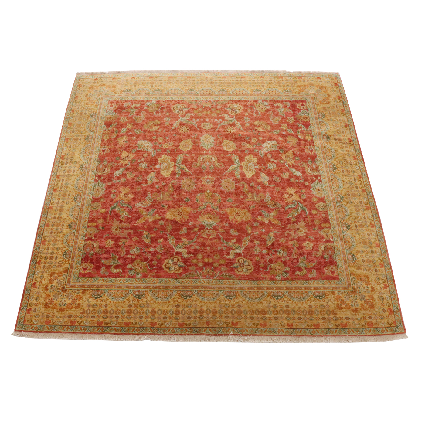 10'1 x 10'4 Hand-Knotted Persian Tabriz Area Rug