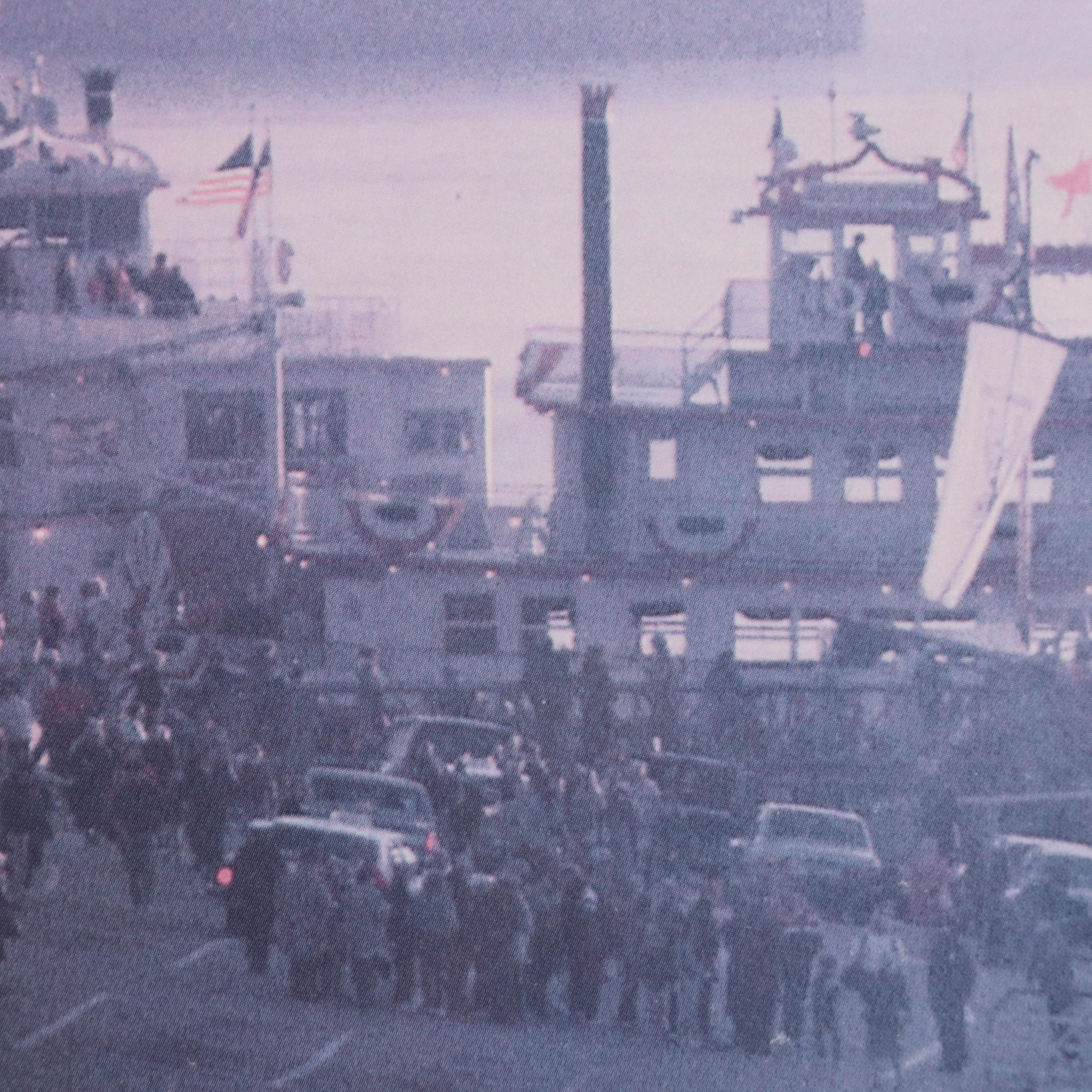 Offset Lithograph "River Belles" of Cincinnati Tall Stacks